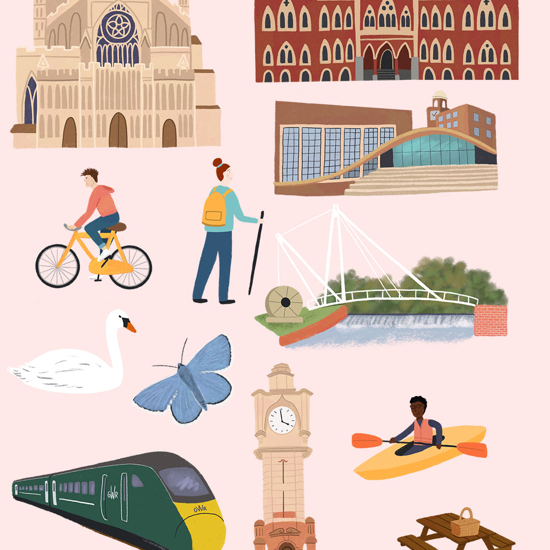 Exeter's Green Circle Map Icons