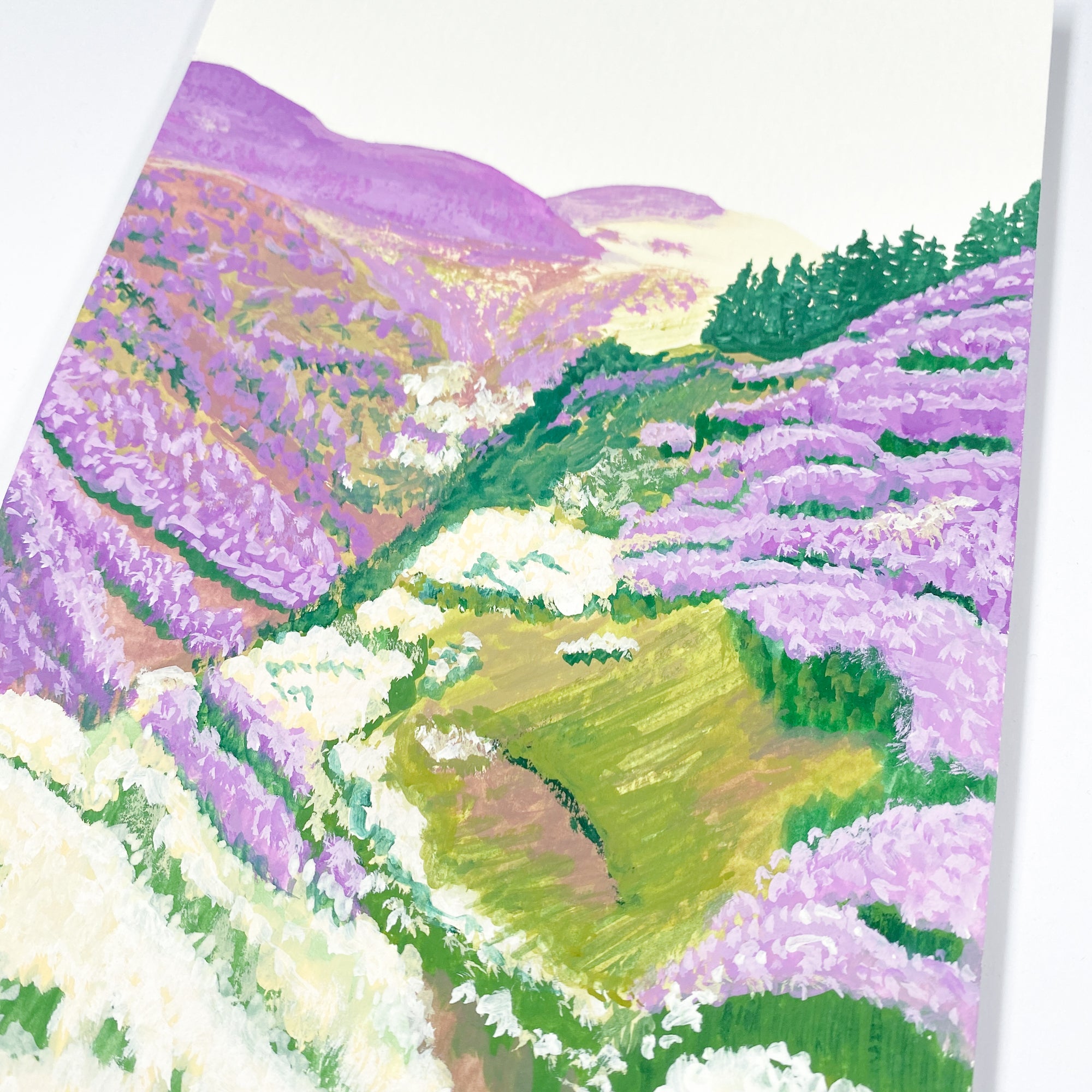 Esjan, Iceland - Original 15x21cm Gouache Painting - By Sarah Frances - Sarah Frances