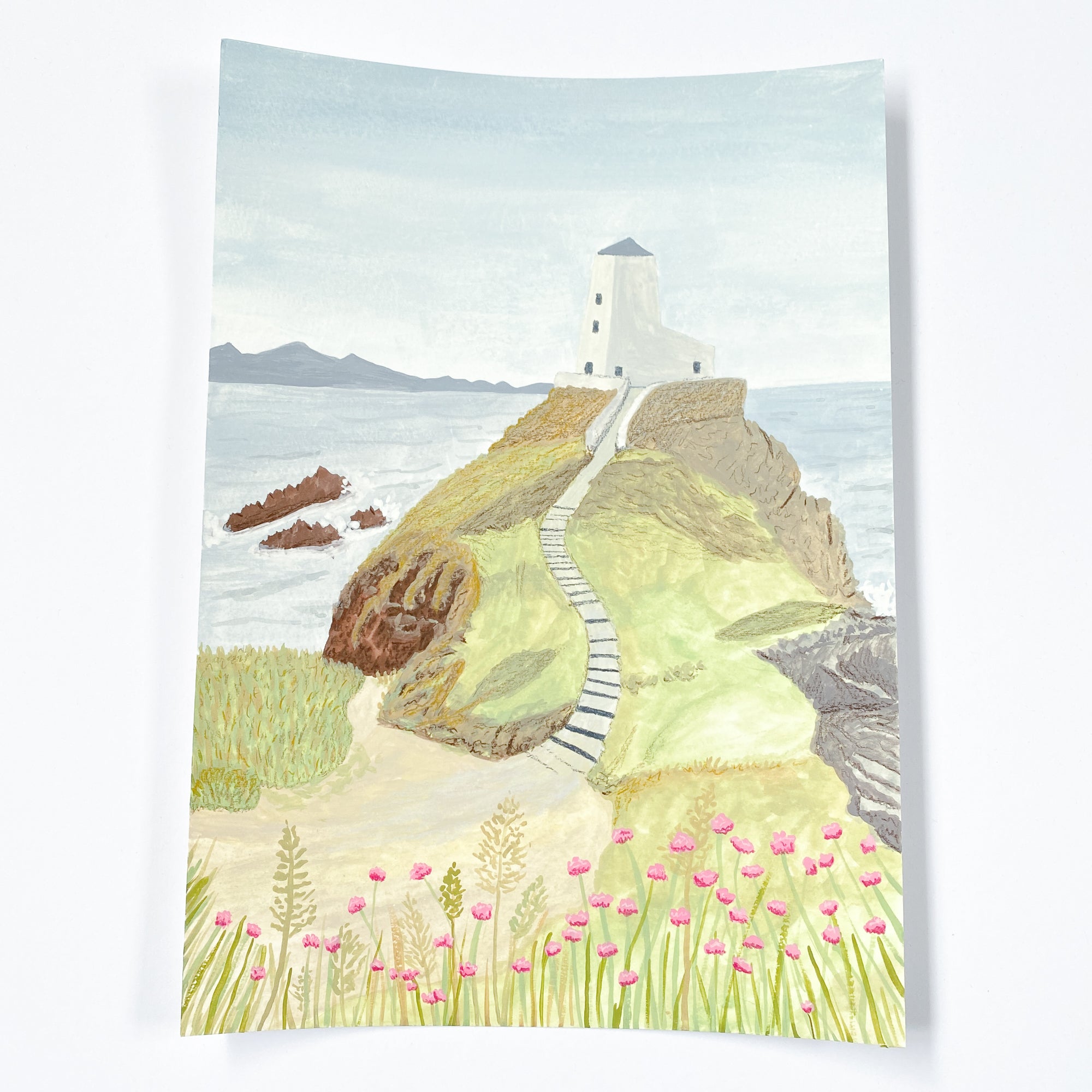 Llanddwyn Island, Anglesey - Original 21x30cm Gouache Painting - By Sarah Frances - Sarah Frances