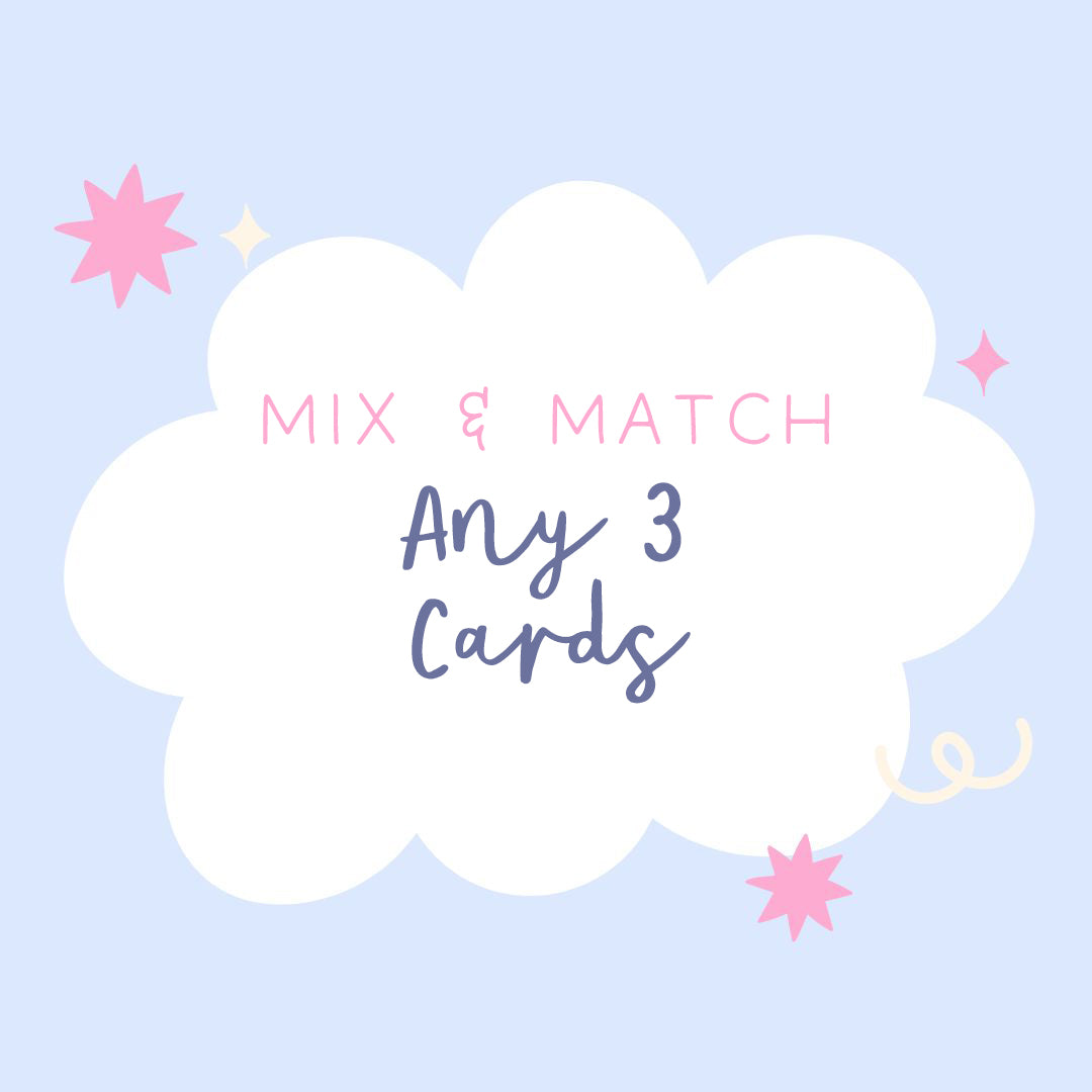 Any 3 Greetings Cards - Mix and Match - Sarah Frances