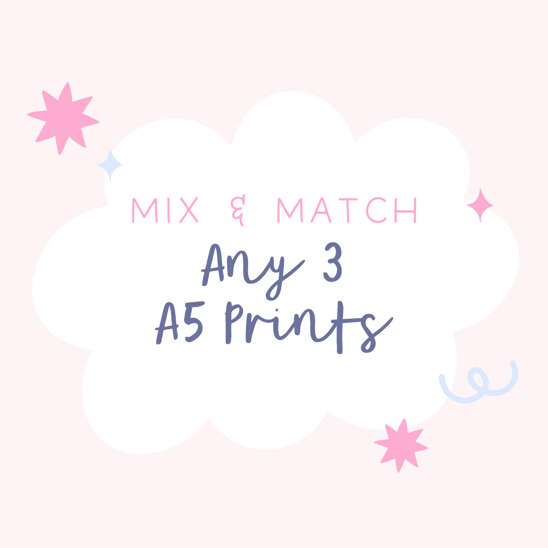 Any 3 A5 Prints - Mix & Match - Sarah Frances