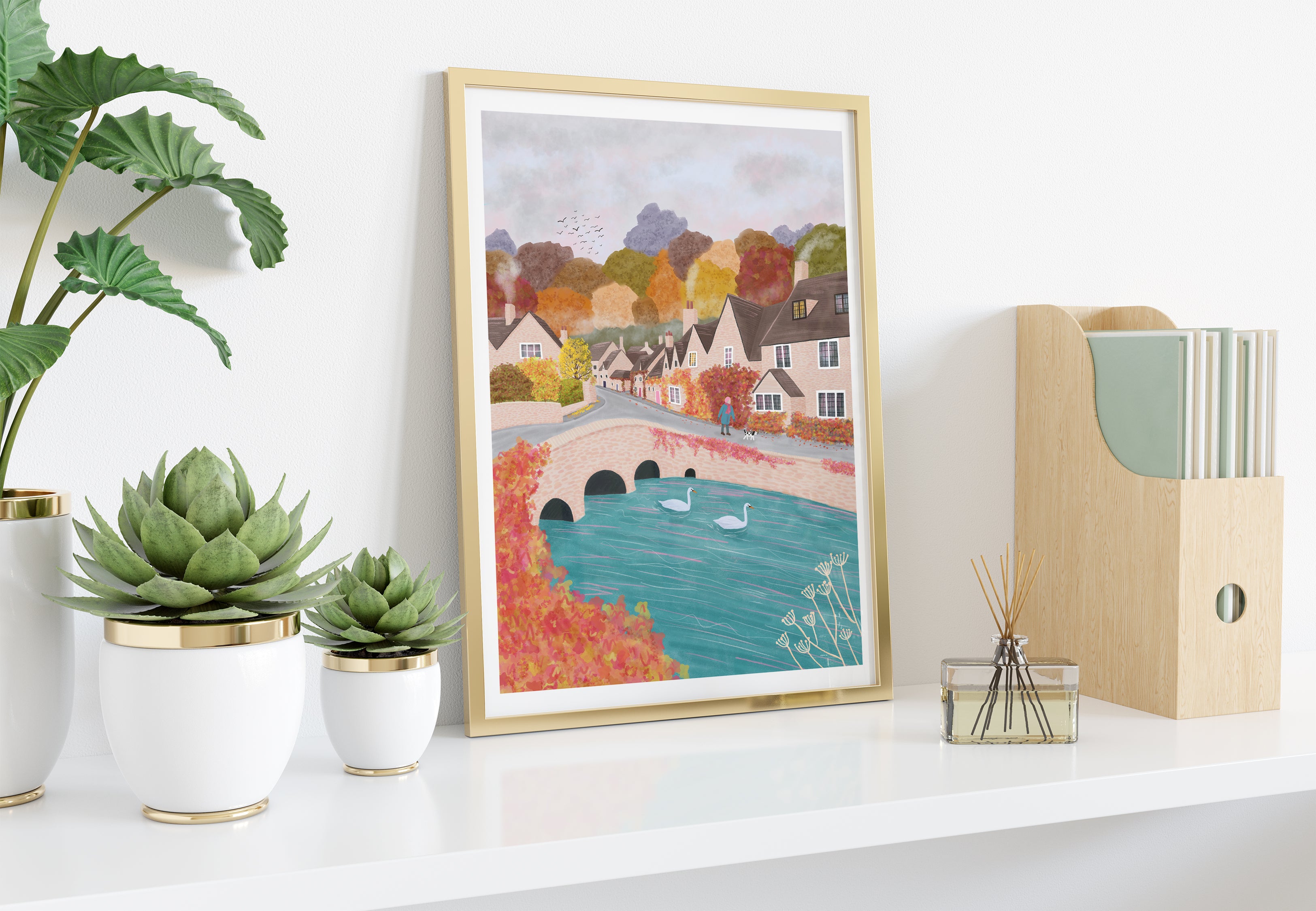 Autumn in the Cotswolds Art Print - Sarah Frances