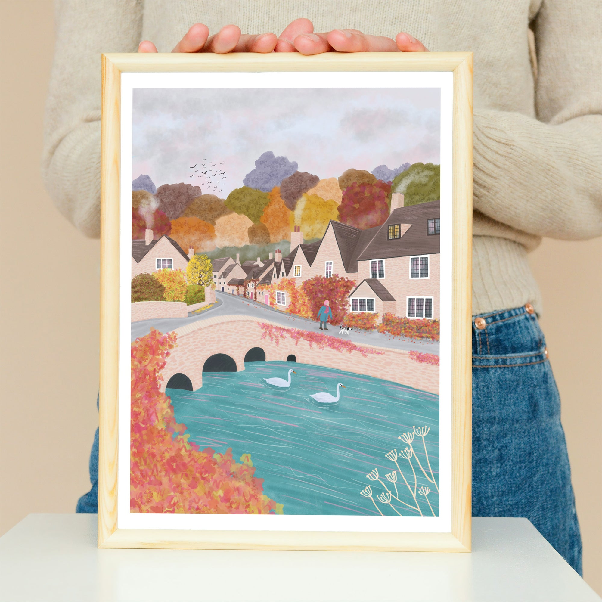 Autumn in the Cotswolds Art Print - Sarah Frances