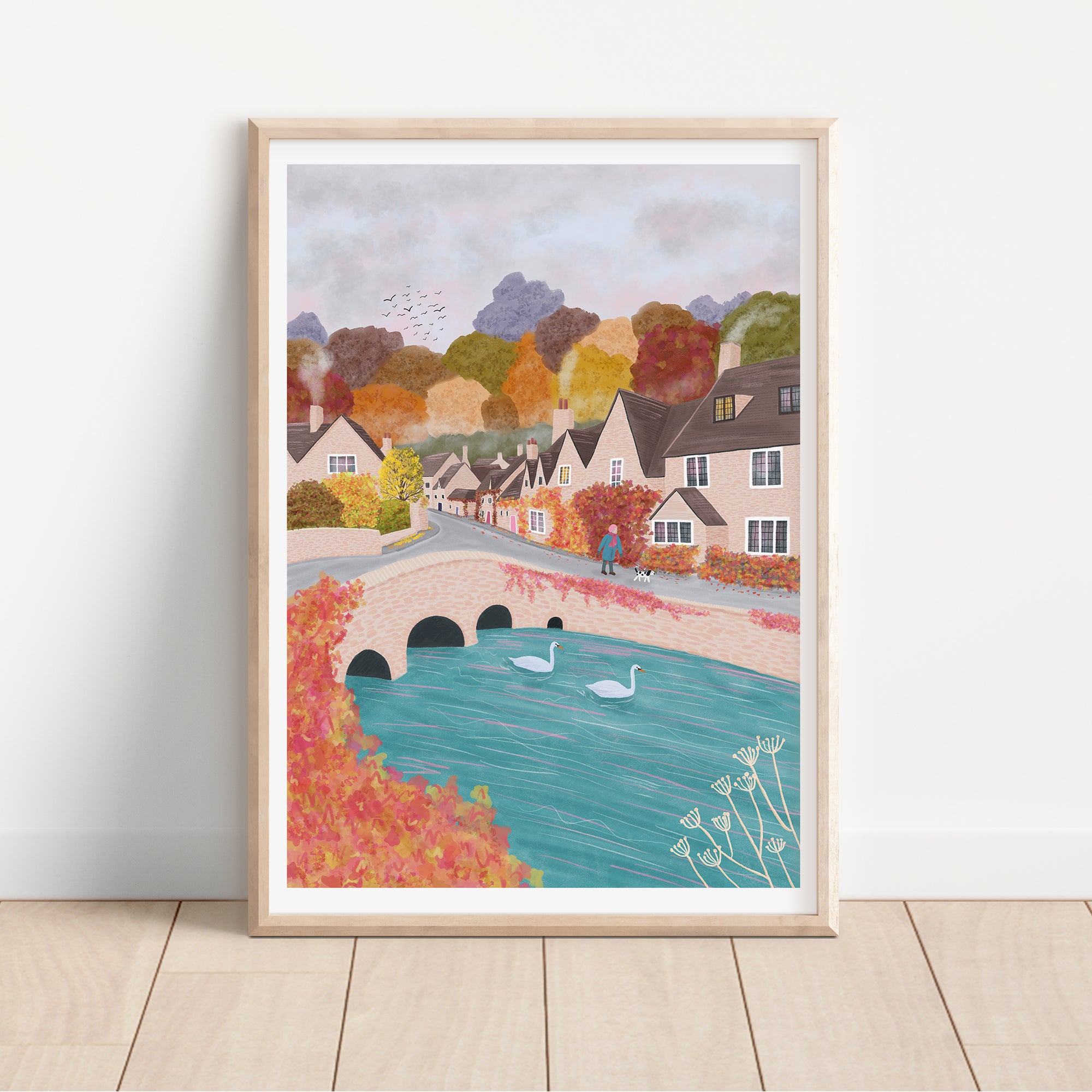 Autumn in the Cotswolds Art Print - Sarah Frances