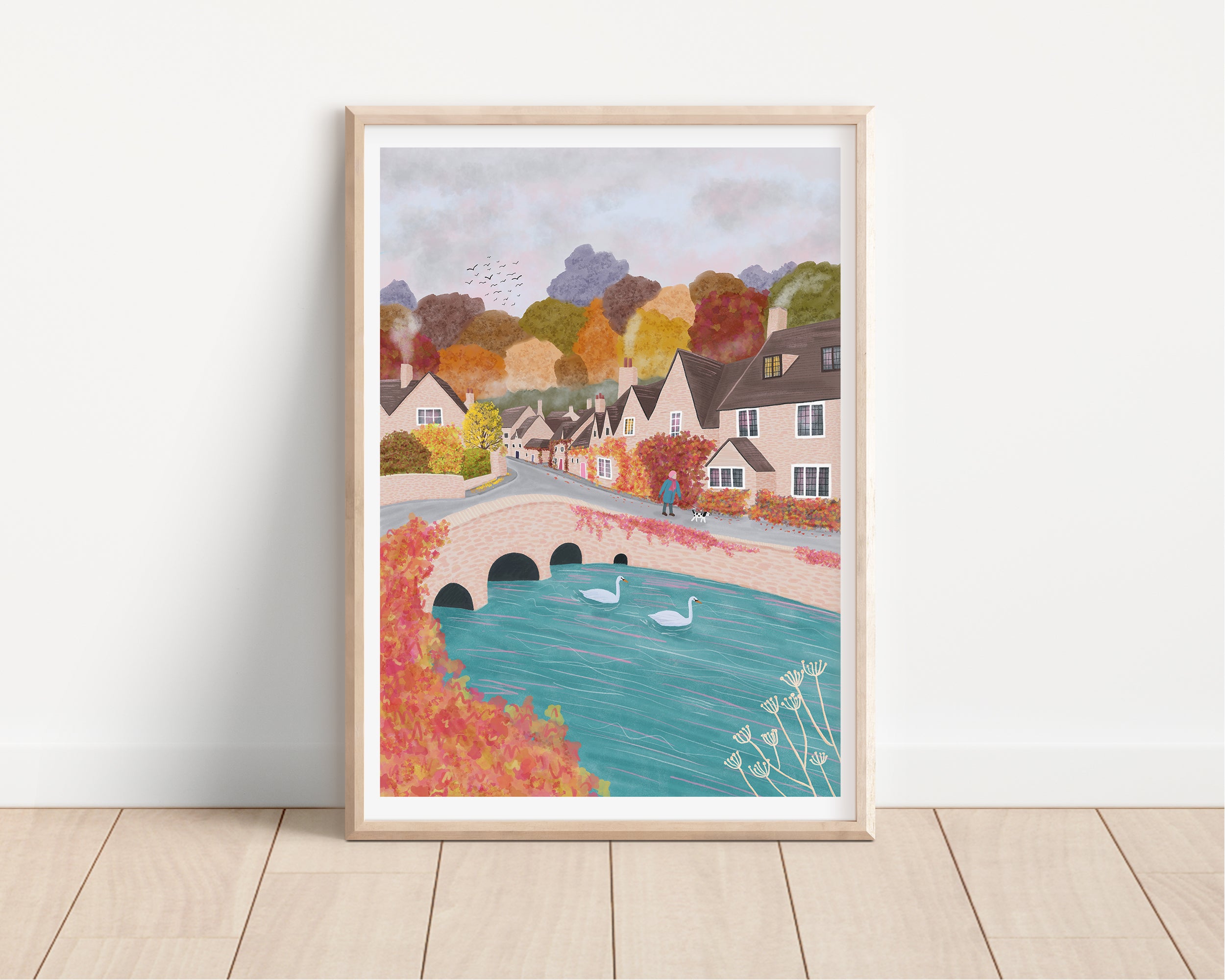 Autumn in the Cotswolds Art Print - Sarah Frances