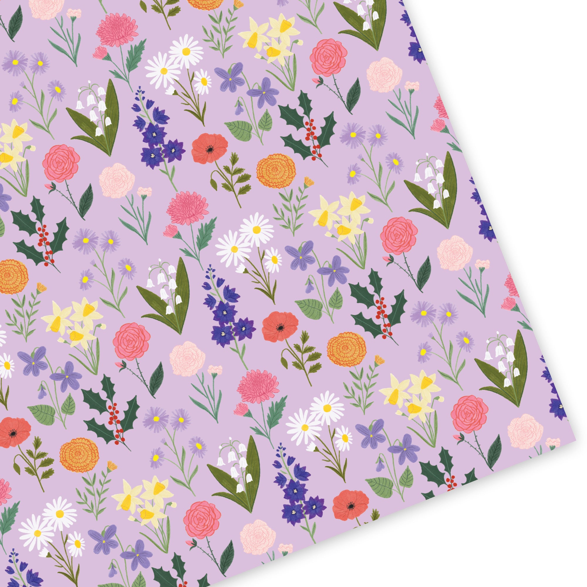 Birth Flowers Wrapping Paper - Sarah Frances