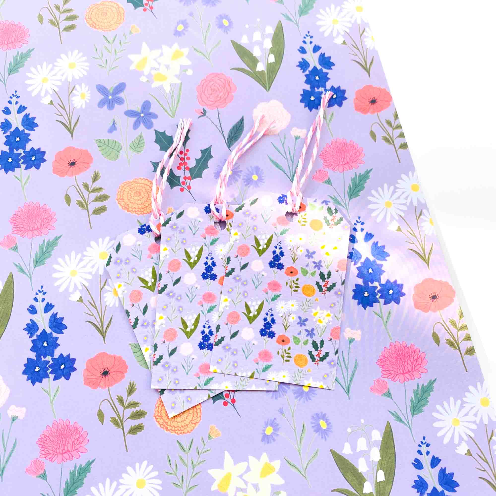 Birth Flowers Wrapping Paper - Sarah Frances