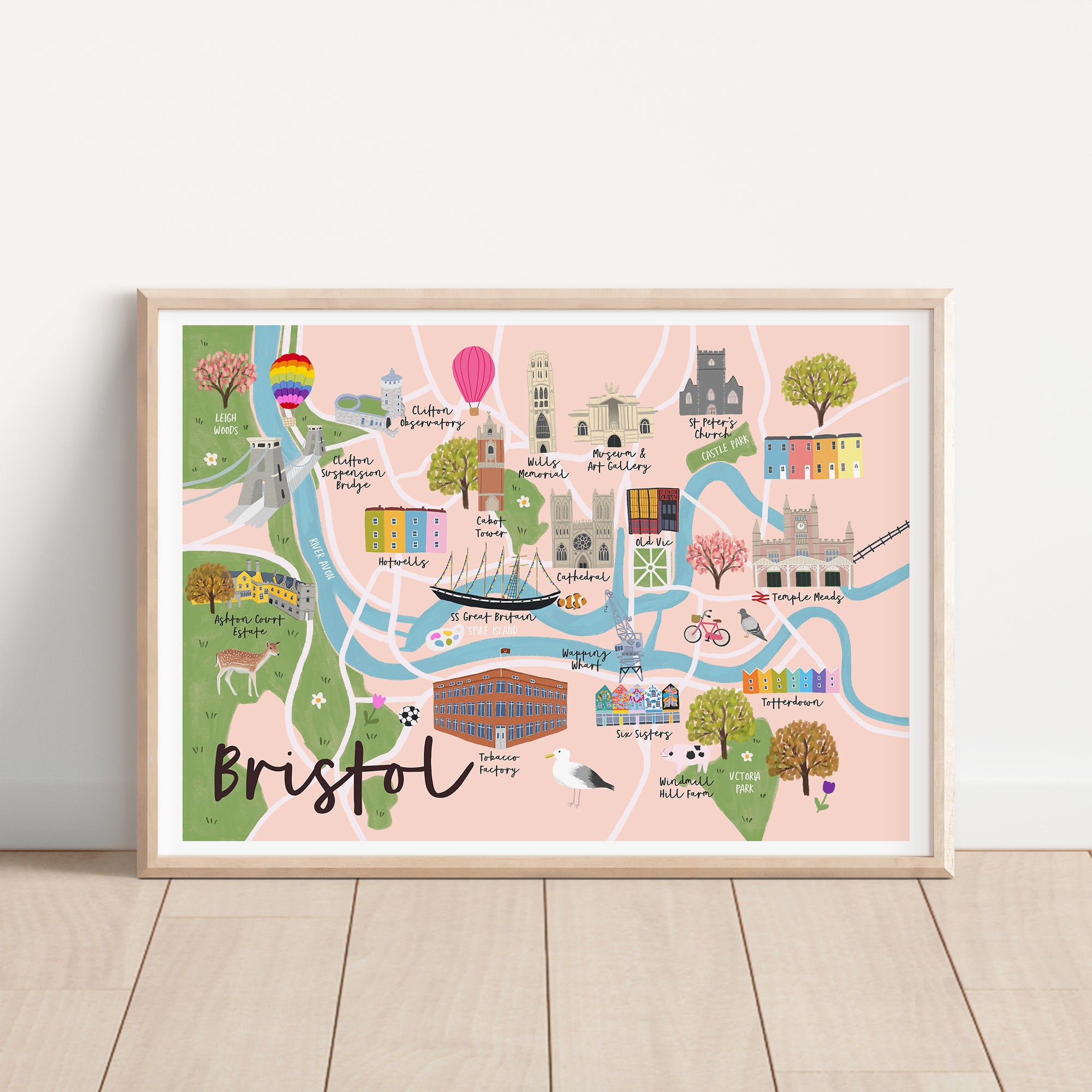 Bristol Map Print - Sarah Frances