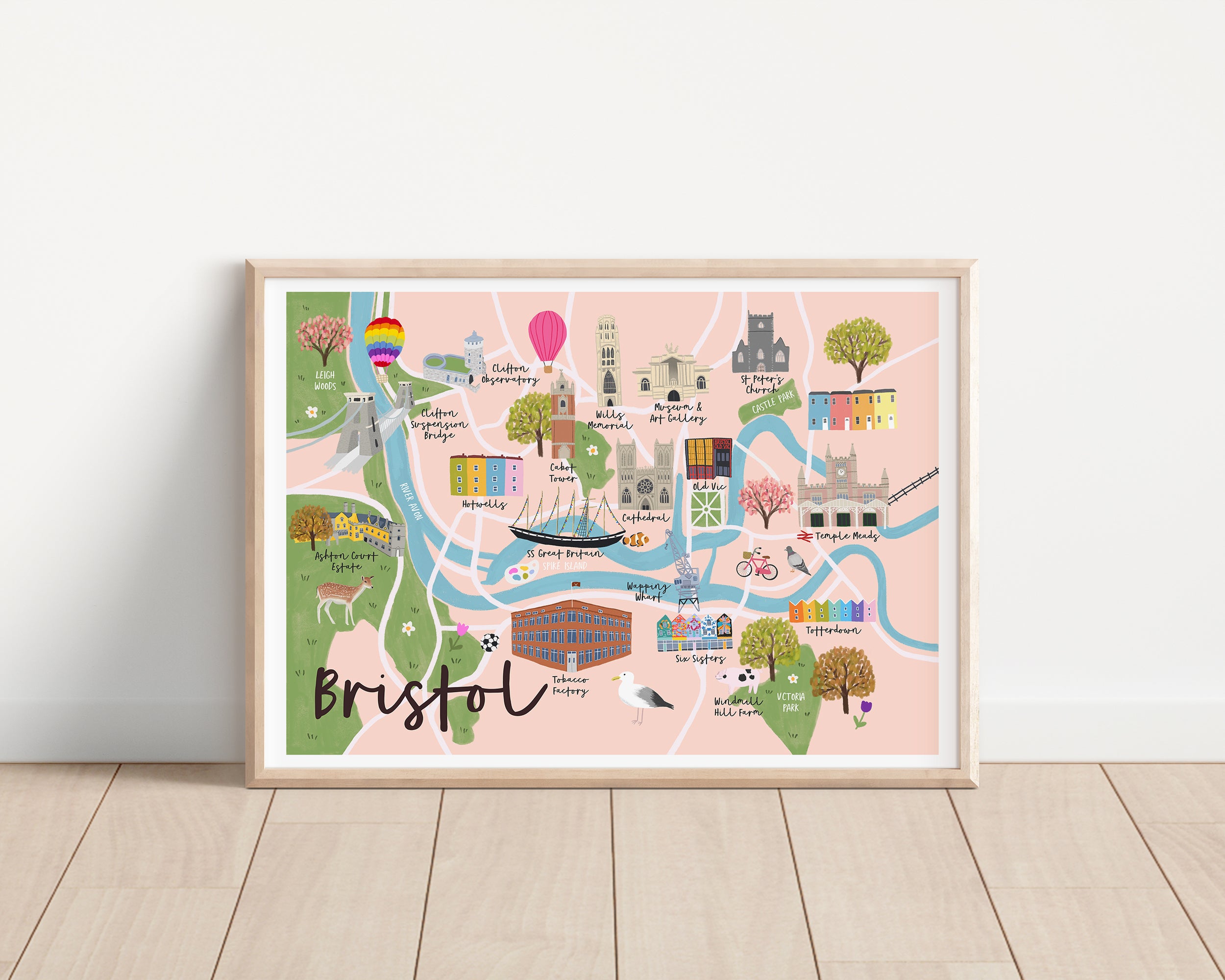 Bristol Map Print - Sarah Frances