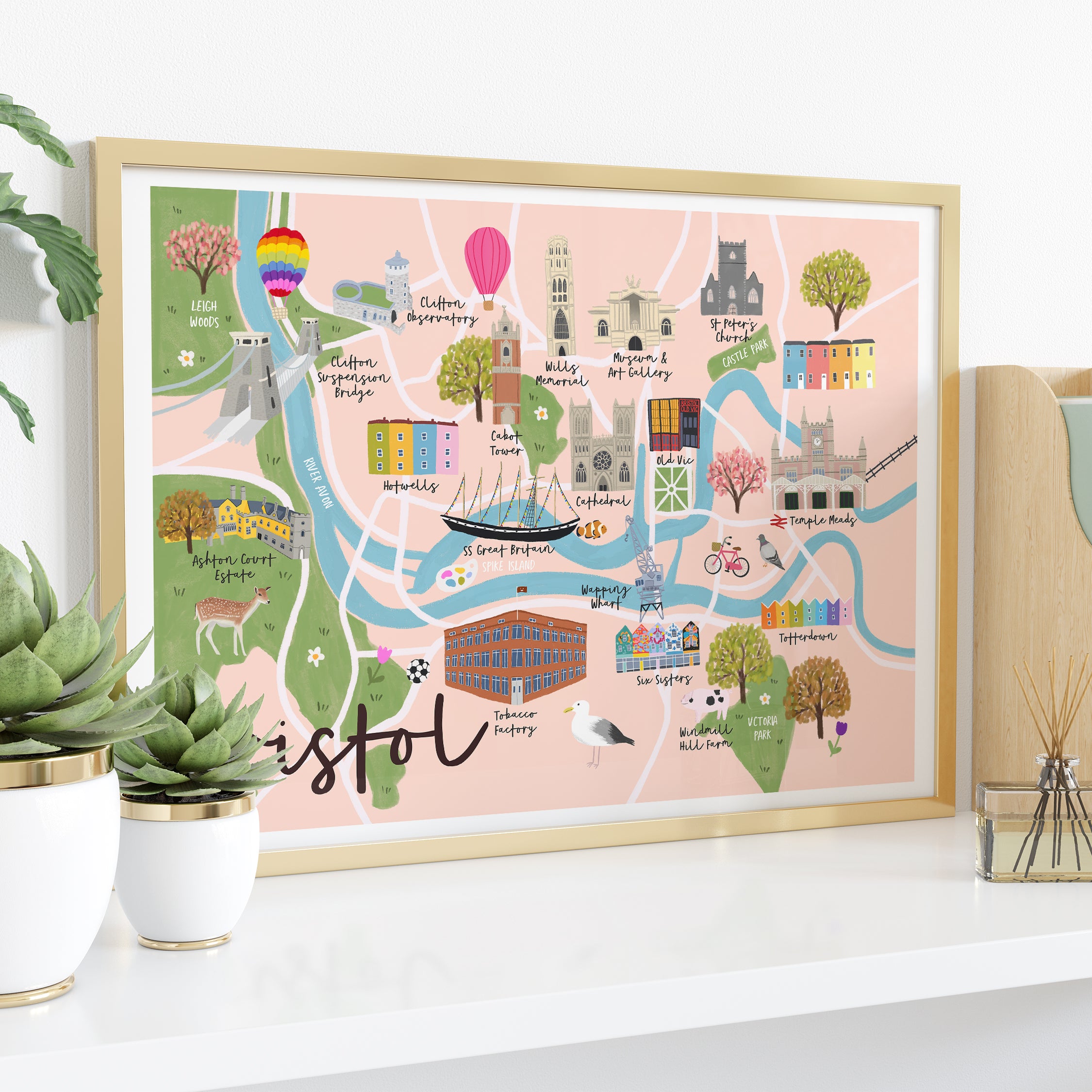 Bristol Map Print - Sarah Frances
