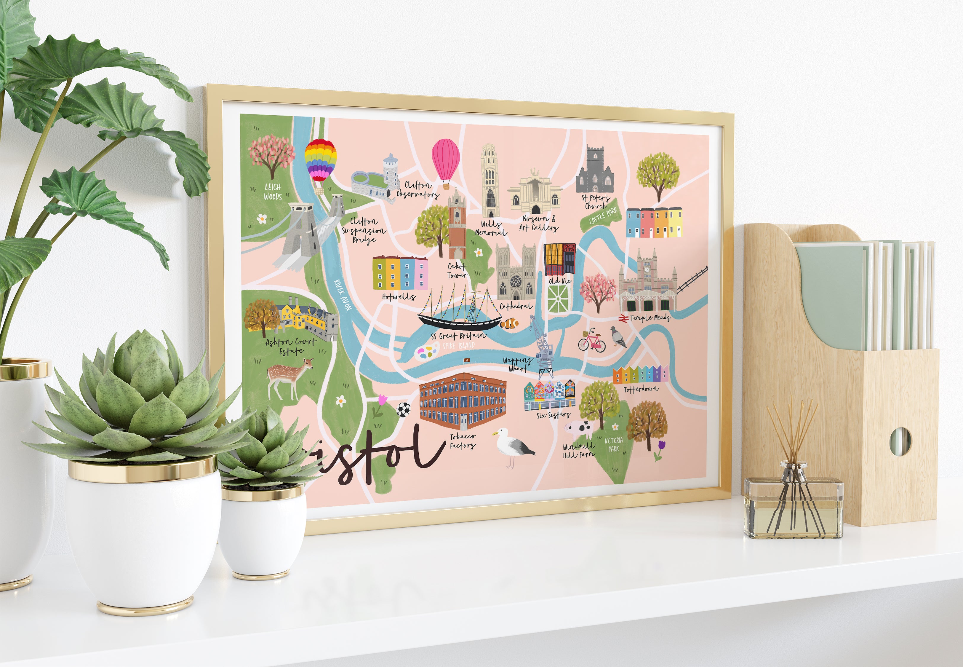 Bristol Map Print - Sarah Frances