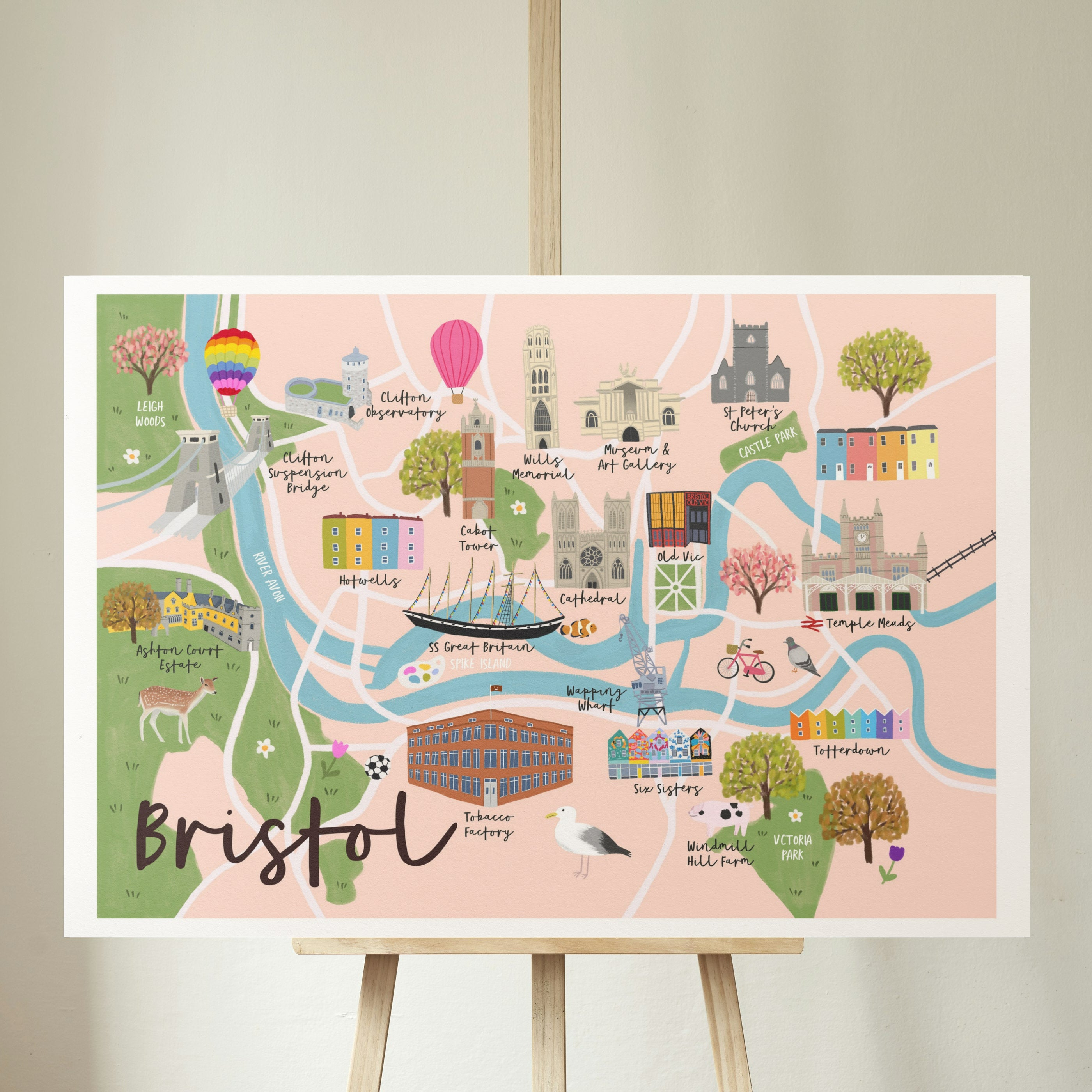 Bristol Map Print - Sarah Frances