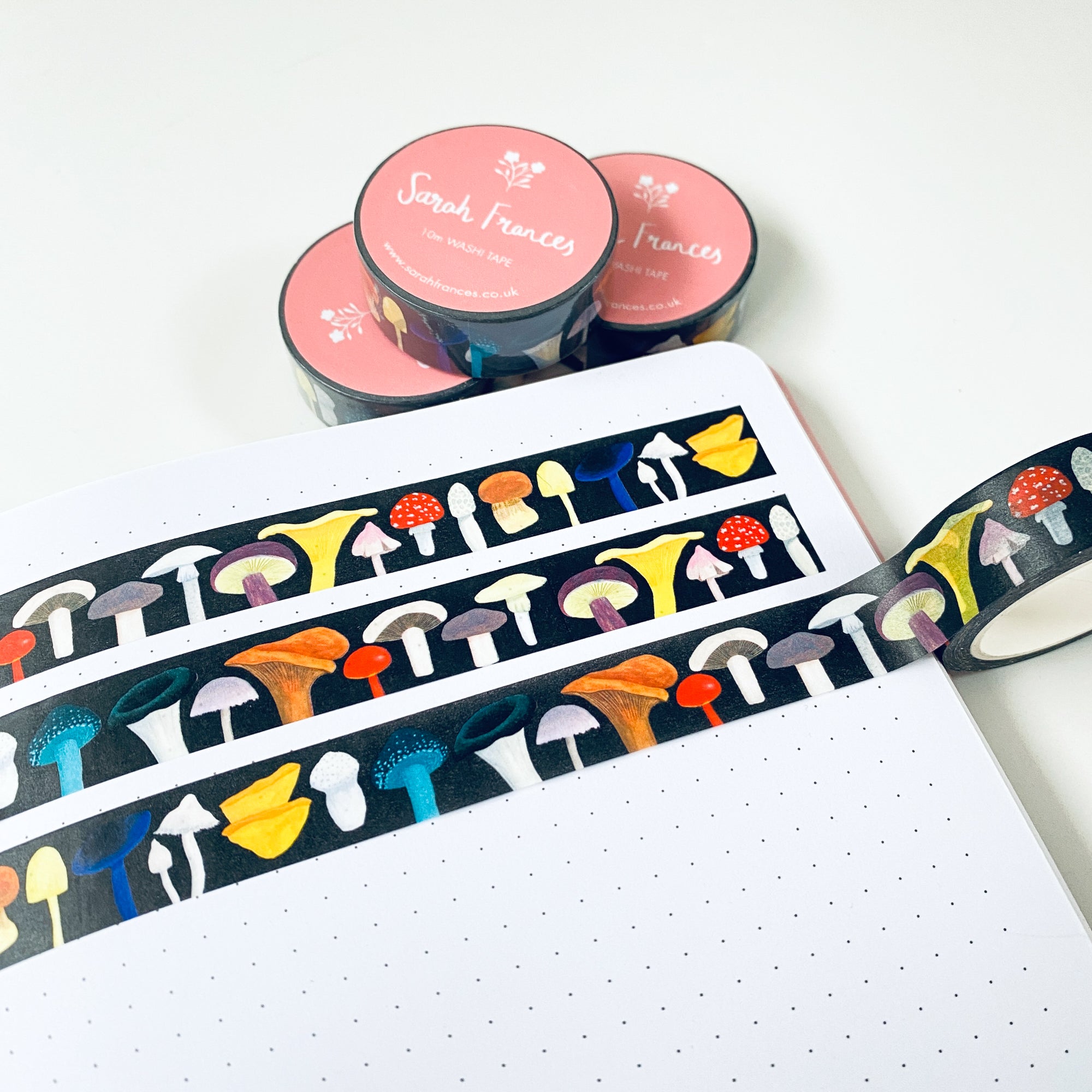 British Mushrooms Washi Tape - Sarah Frances