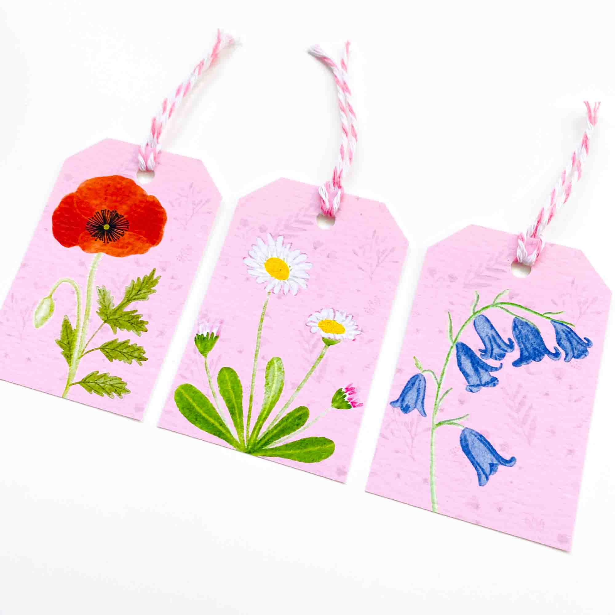 British Wildflowers Gift Tags - Sarah Frances
