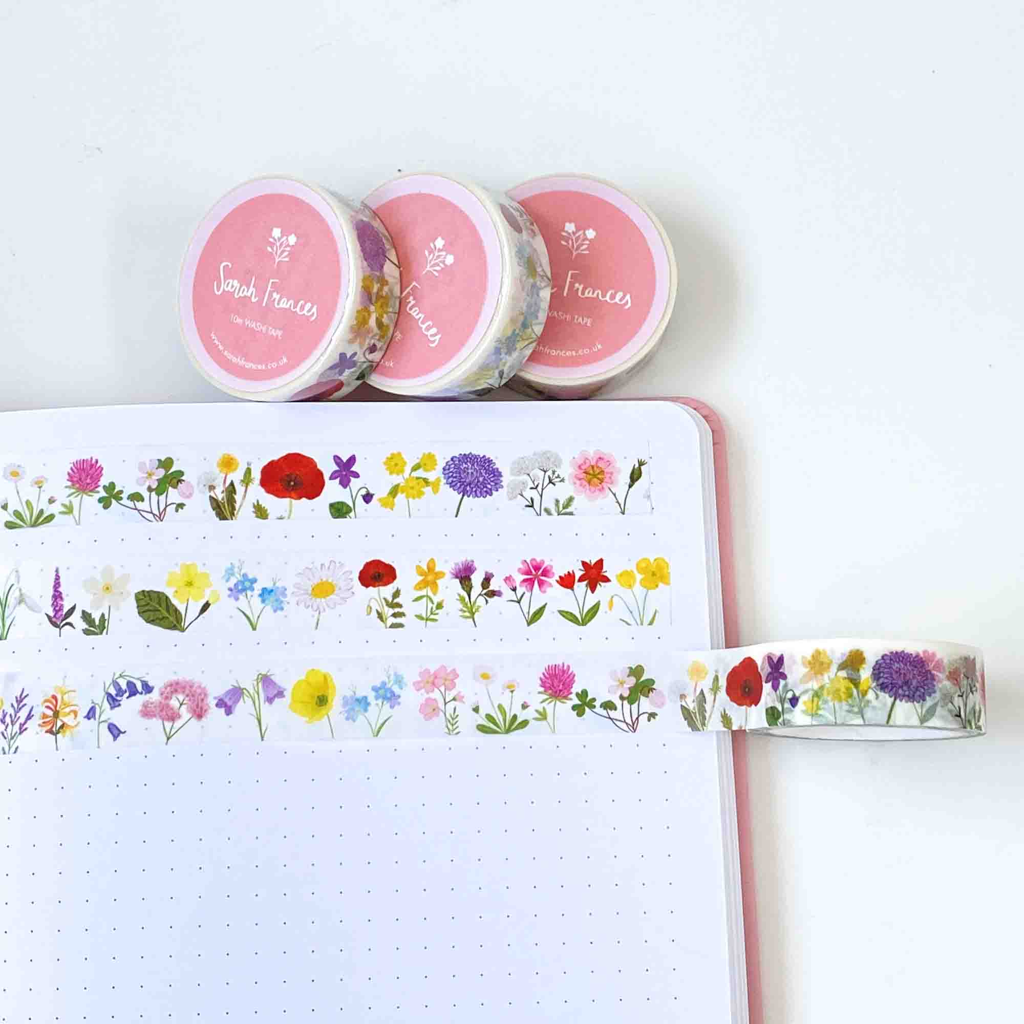 British Wildflowers Washi Tape - Sarah Frances