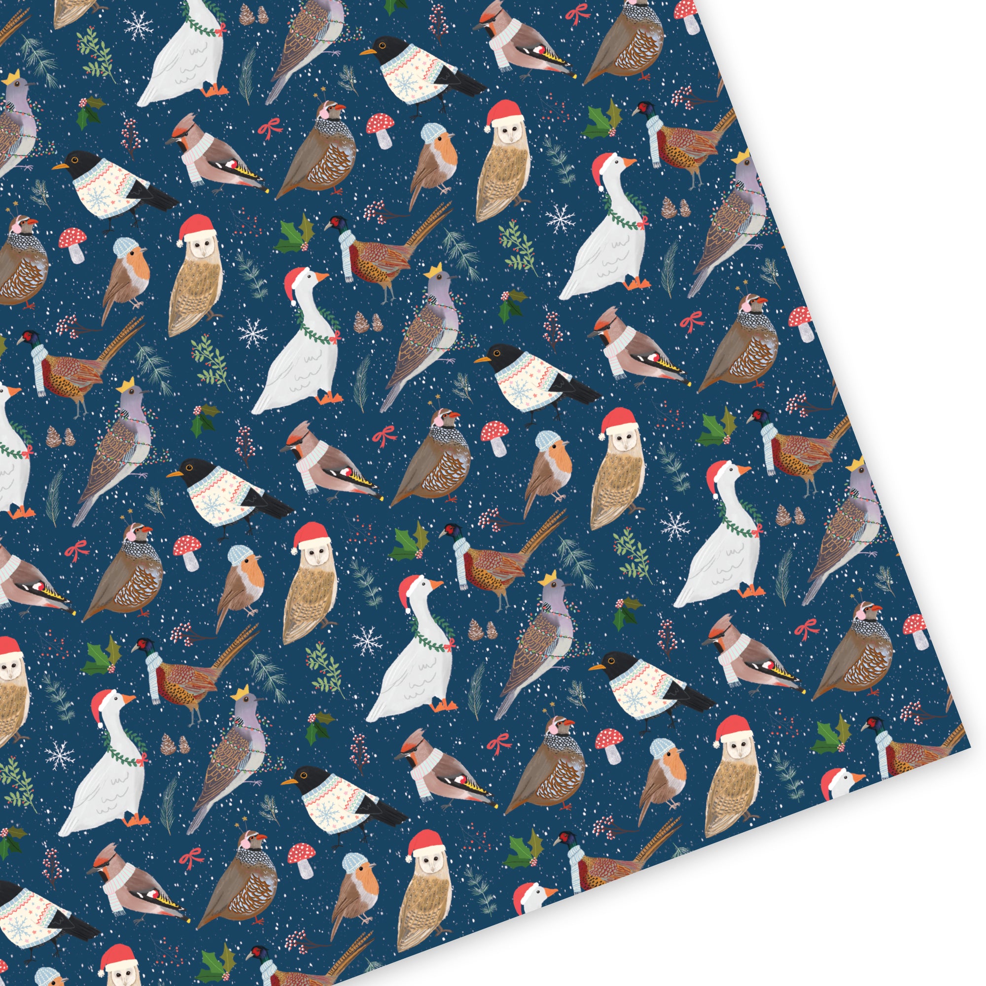 Christmas Birds Wrapping Paper - Sarah Frances