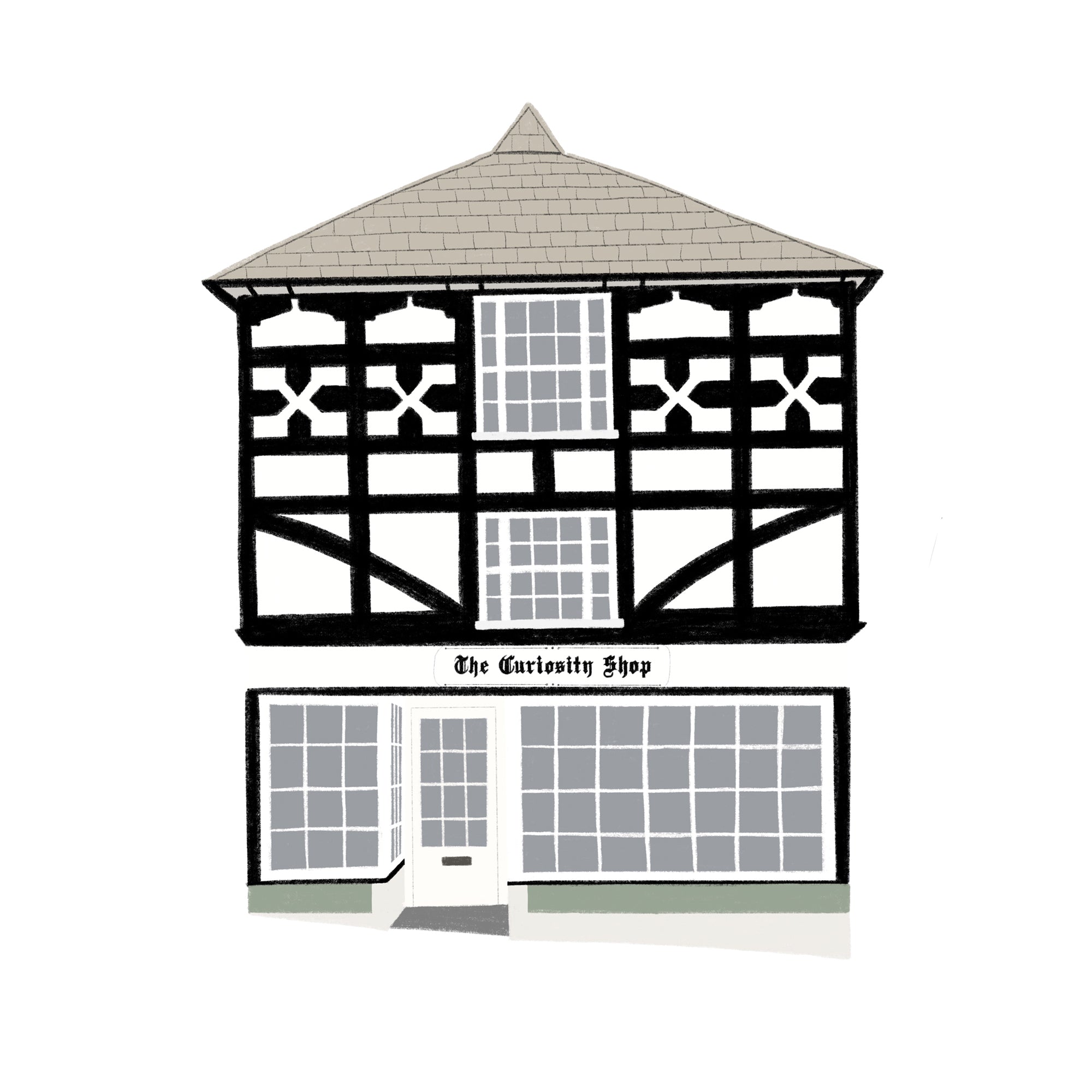 Custom Illustrated House Portrait - Sarah Frances