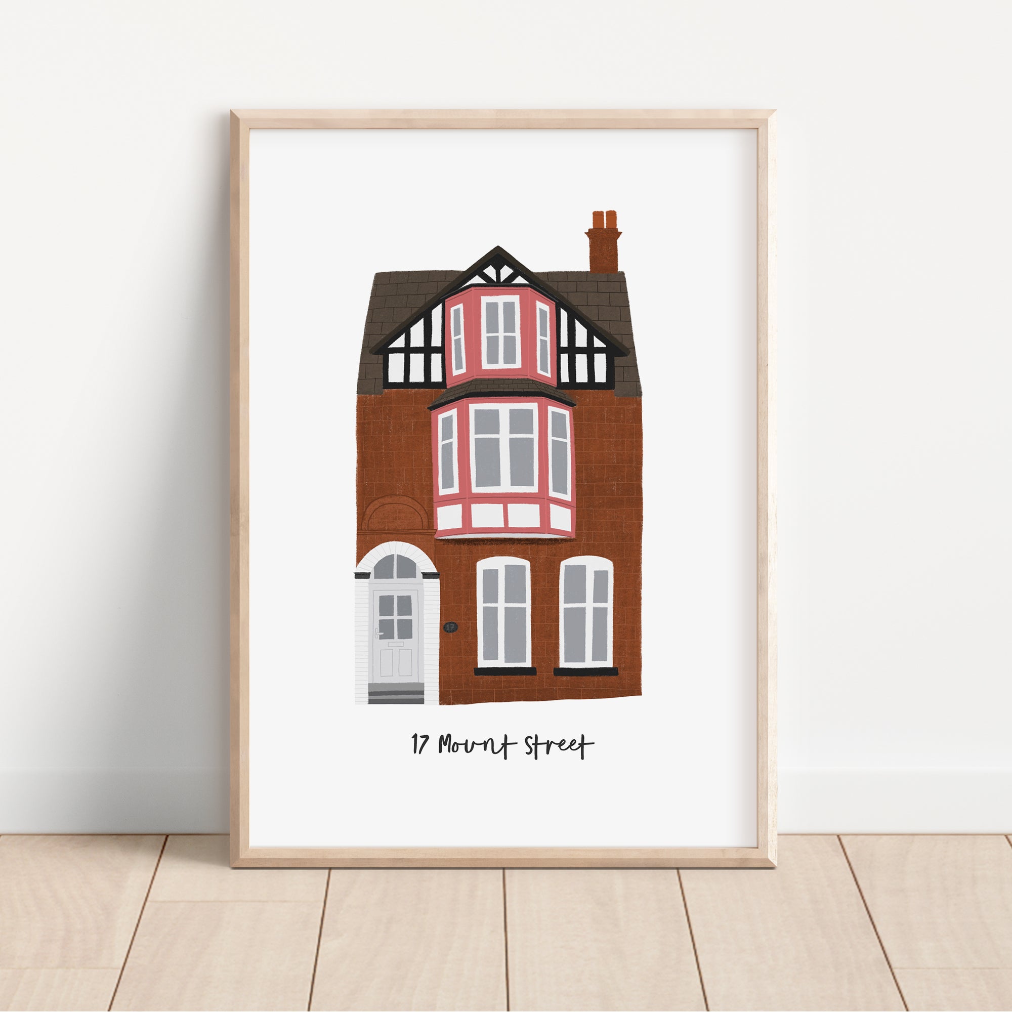 Custom Illustrated House Portrait - Sarah Frances