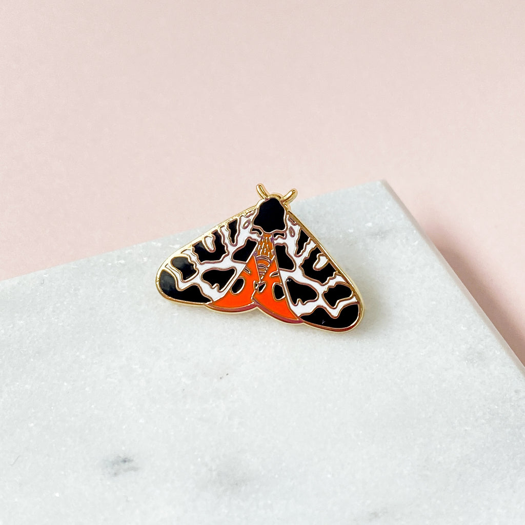 Tiger Moth Enamel Pin - Sarah Frances 