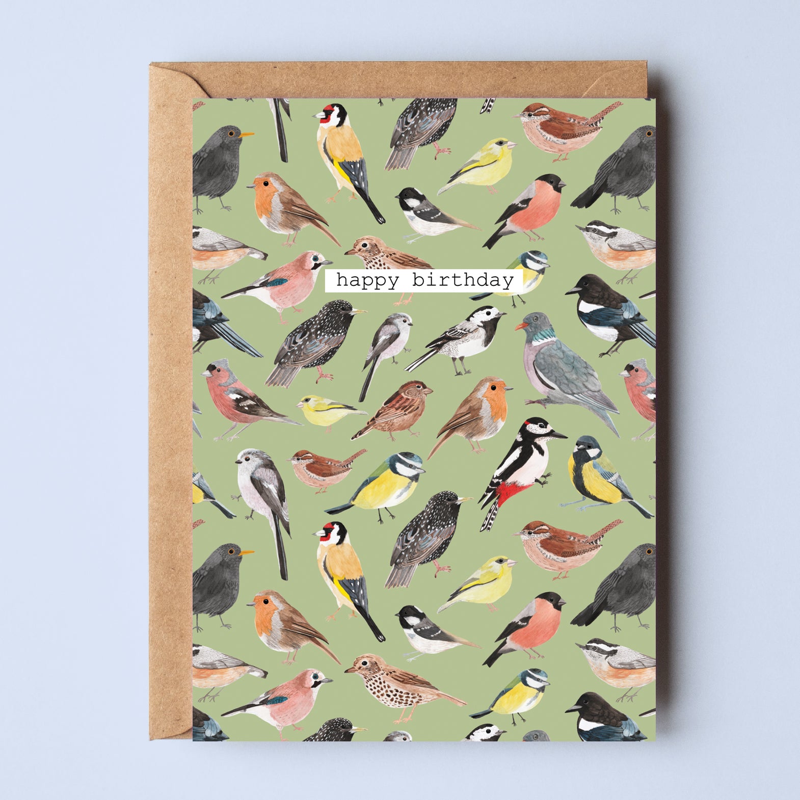 Happy Birthday Birds Greetings Card - Sarah Frances