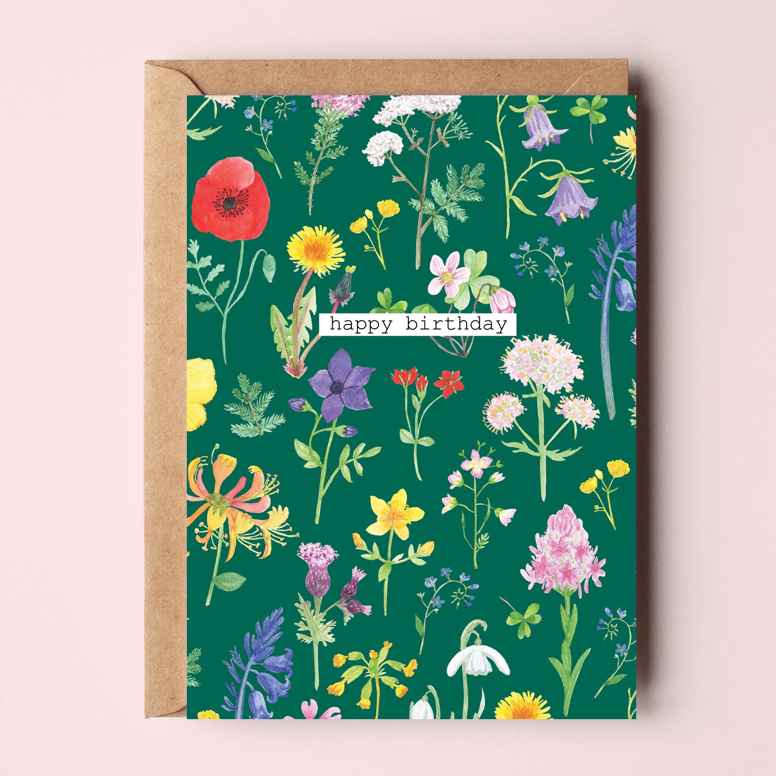 Happy Birthday Wildflowers Greetings Card - Sarah Frances
