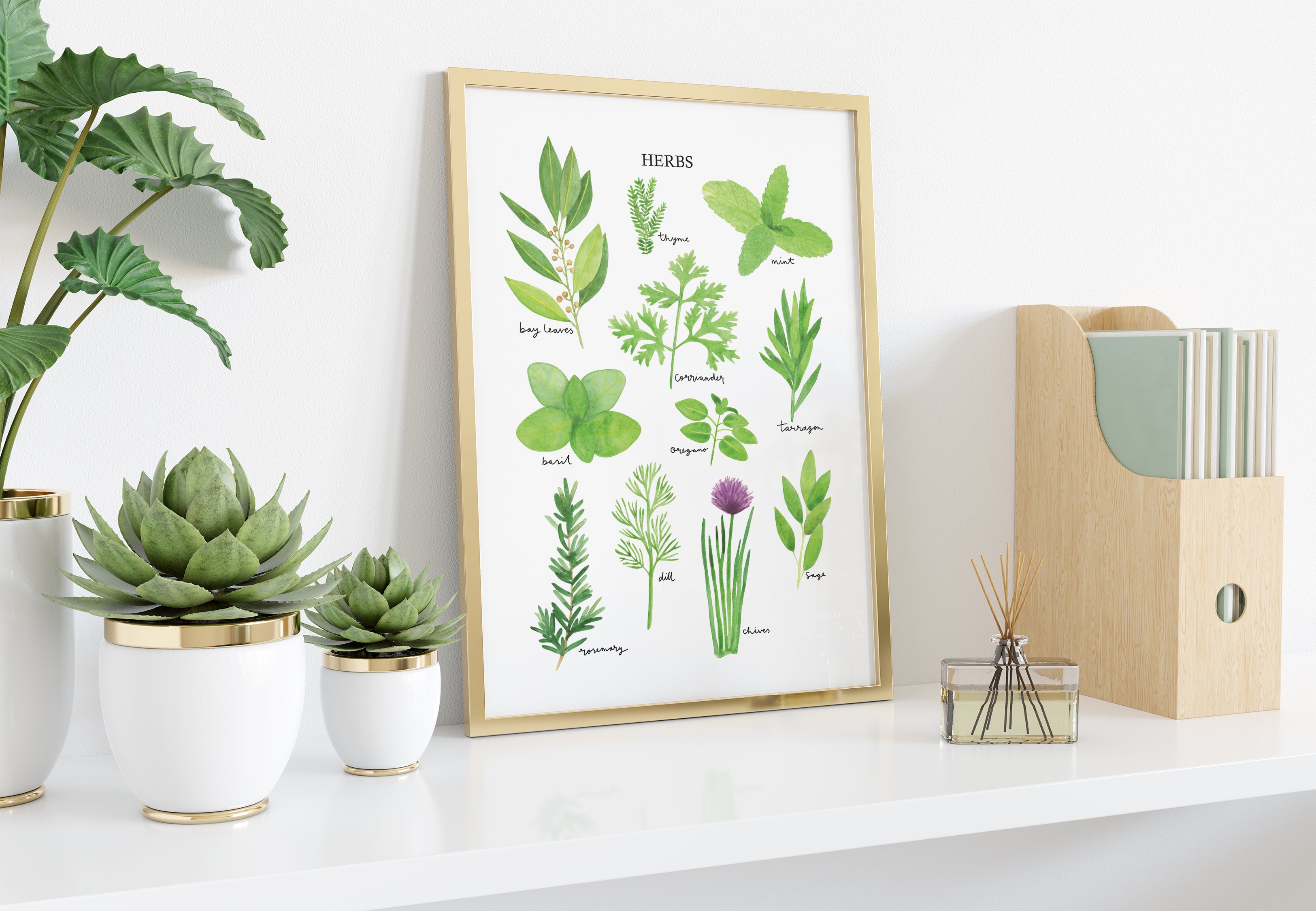 Herbs Art Print - Sarah Frances