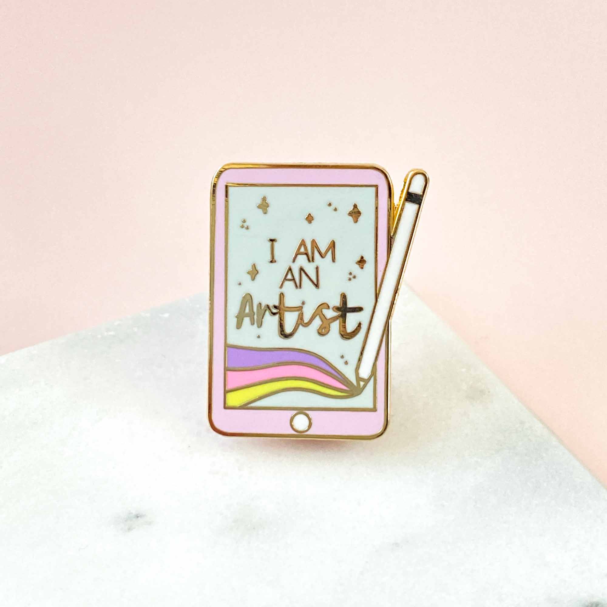 I Am An Artist (Digital) Enamel Pin - Sarah Frances