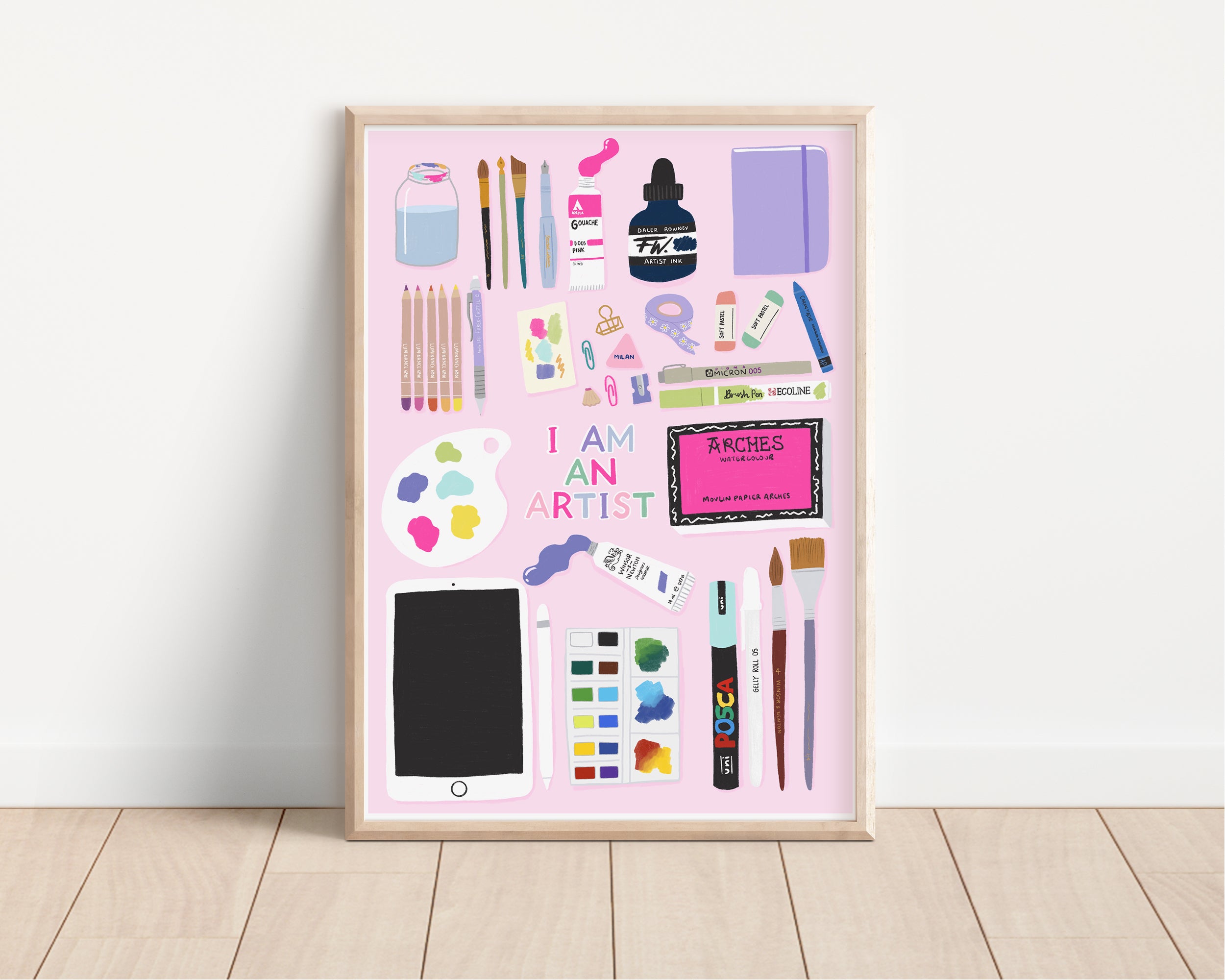 I Am An Artist Print - Sarah Frances