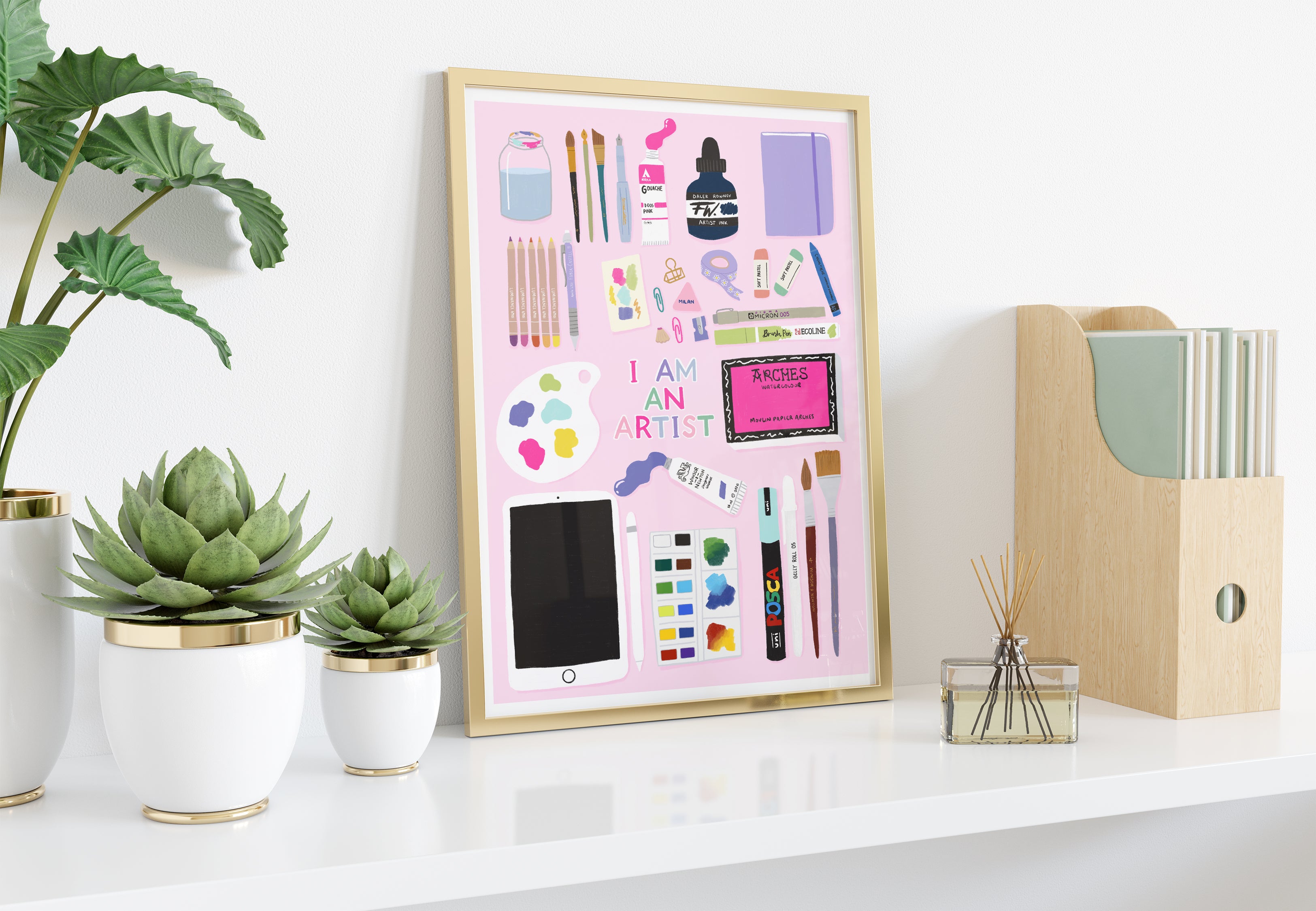 I Am An Artist Print - Sarah Frances