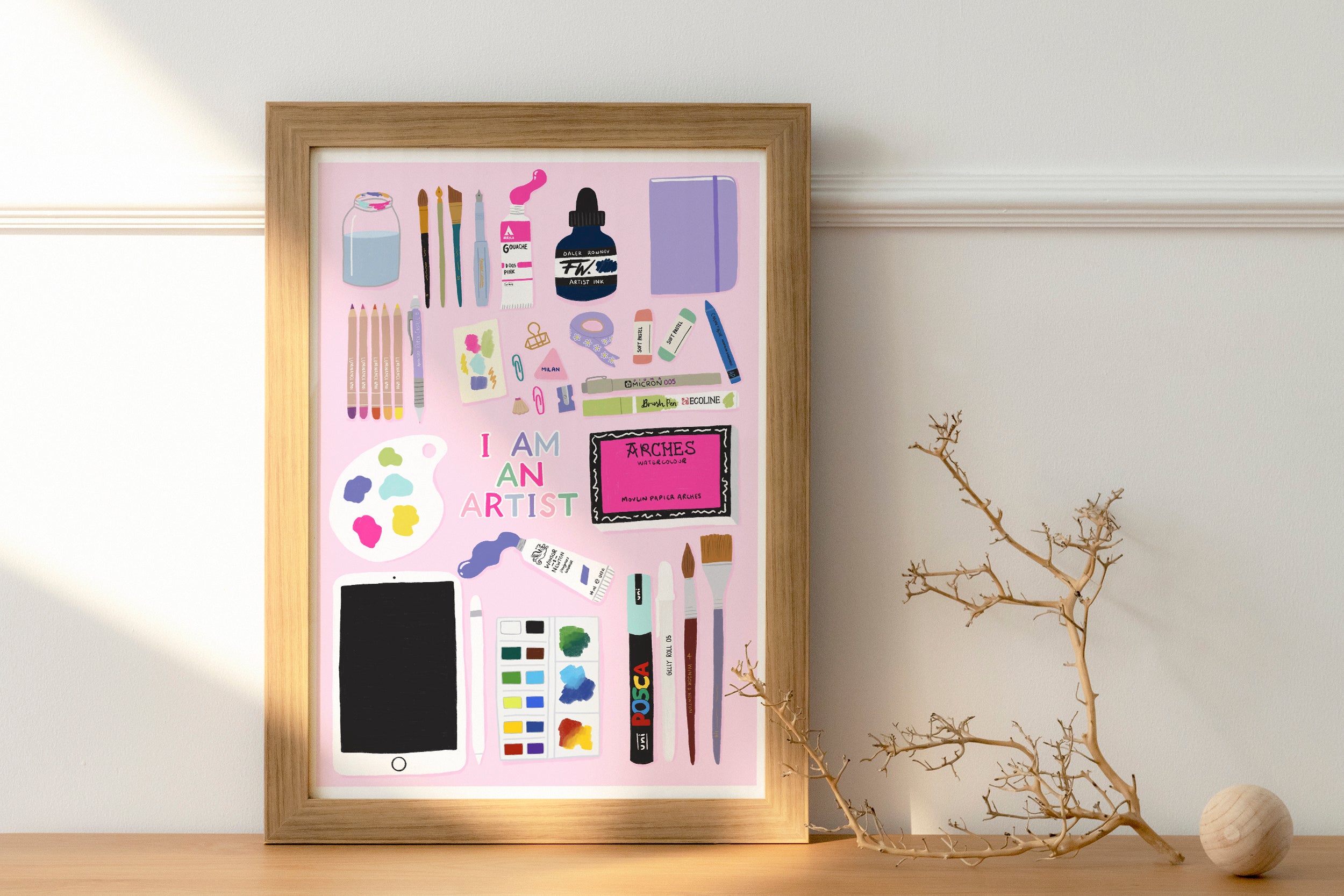 I Am An Artist Print - Sarah Frances