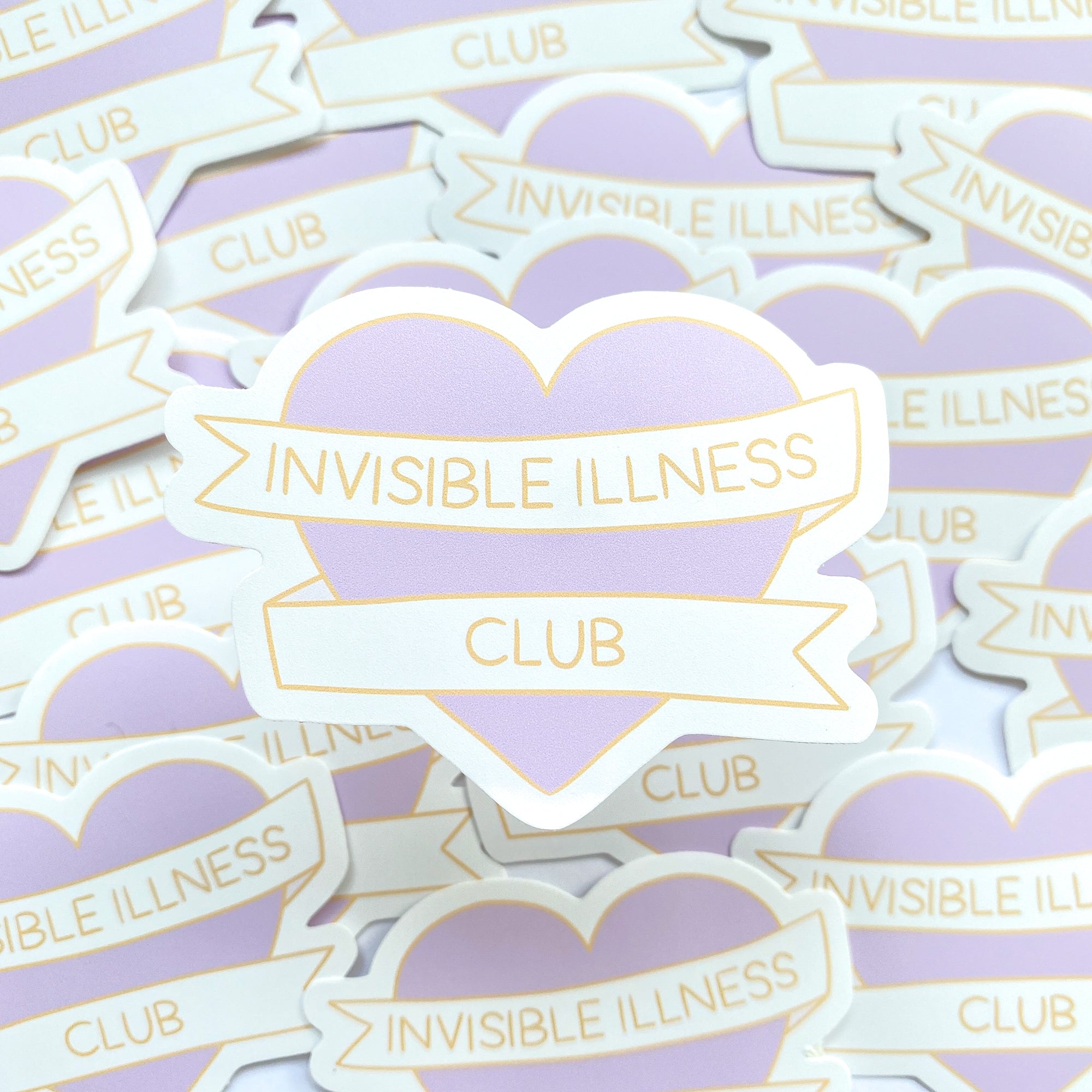 Invisible Illness Club Vinyl Sticker - Sarah Frances