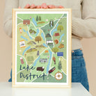 Lake District Map Print - Sarah Frances
