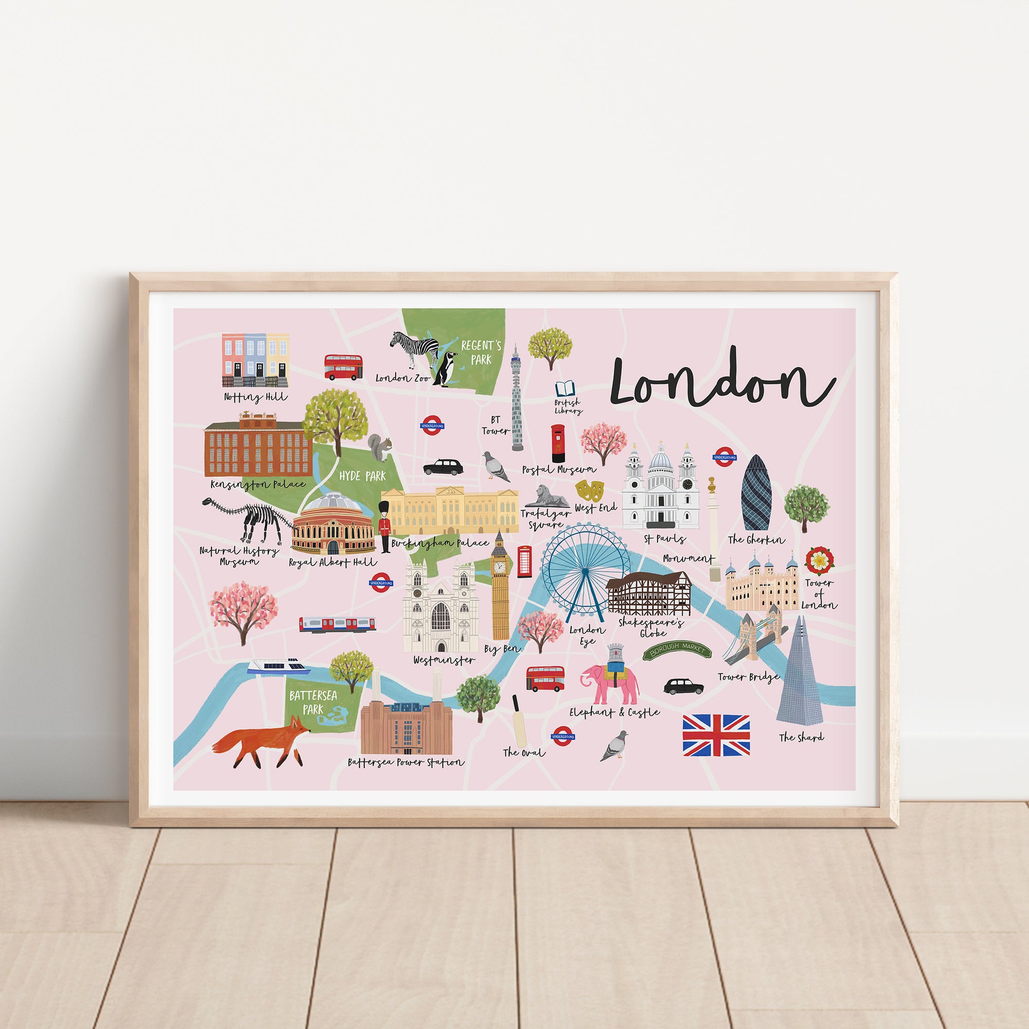 London Map Art Print - Sarah Frances