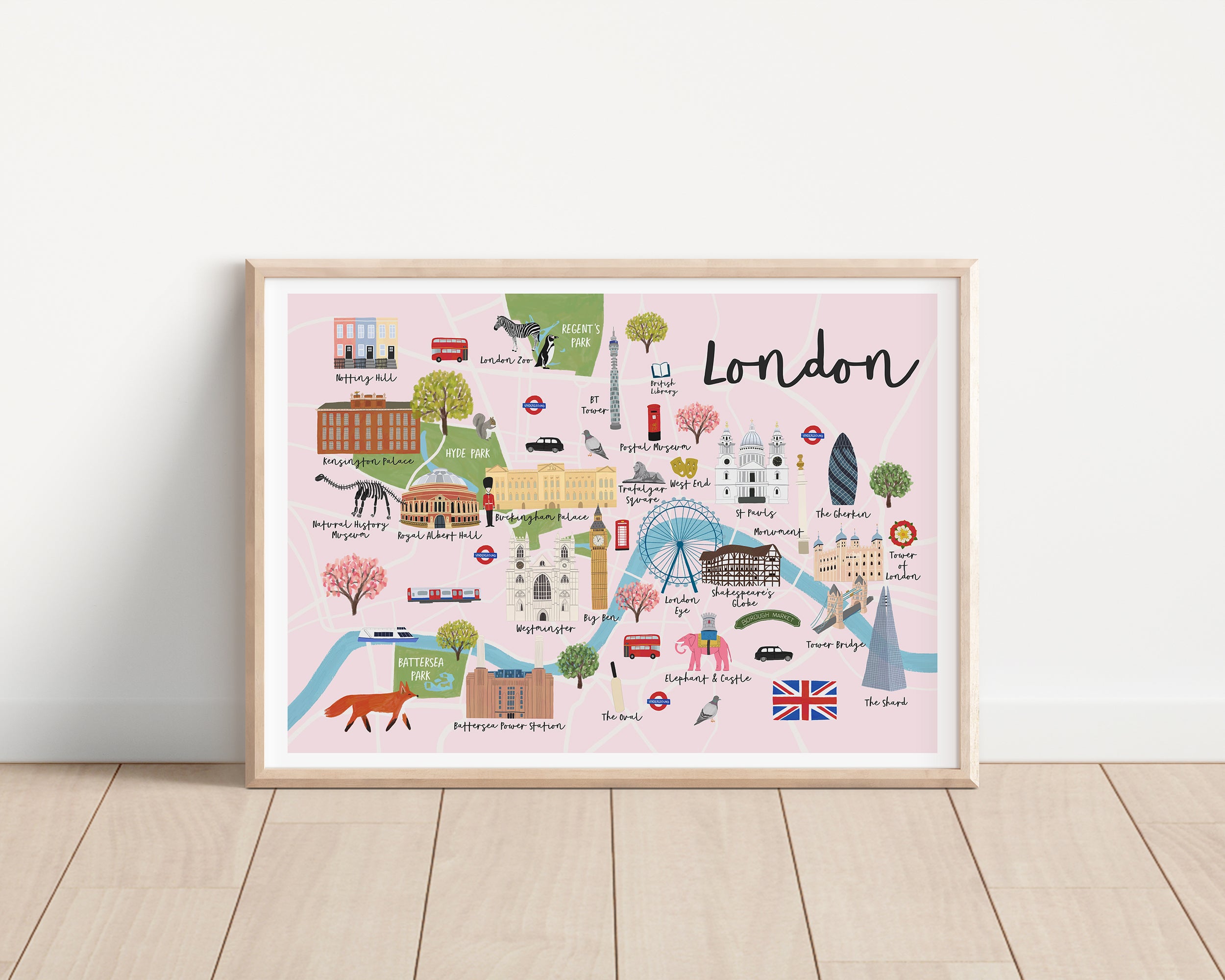 London Map Art Print - Sarah Frances