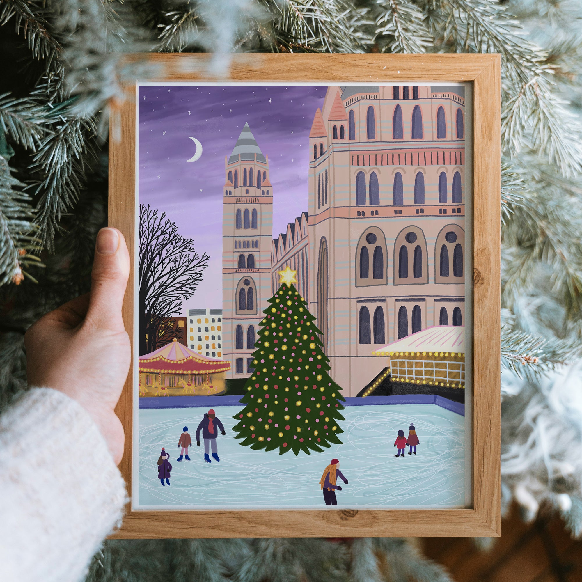 Christmas in London Art Print - Sarah Frances