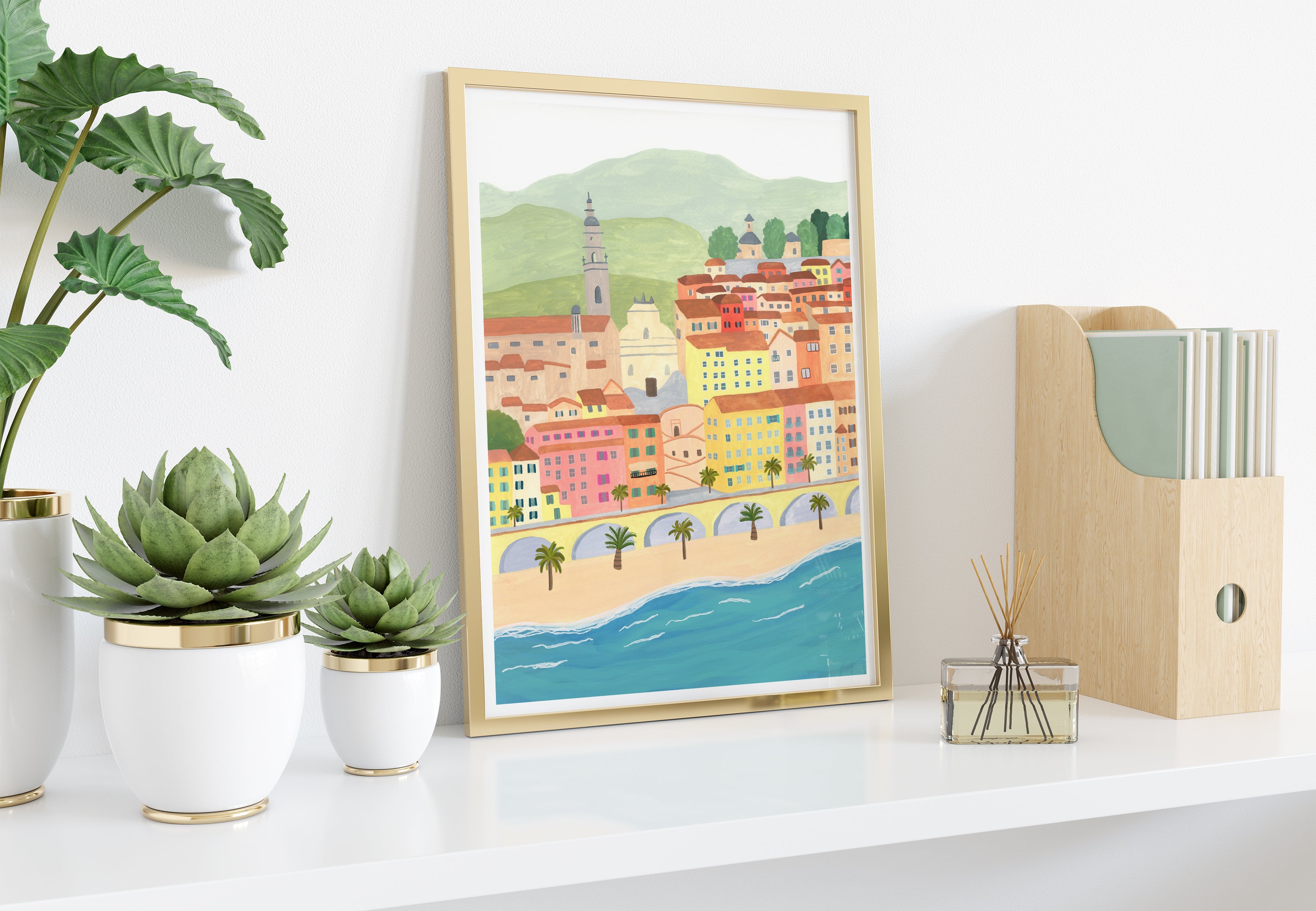 Menton, France Art Print - Sarah Frances