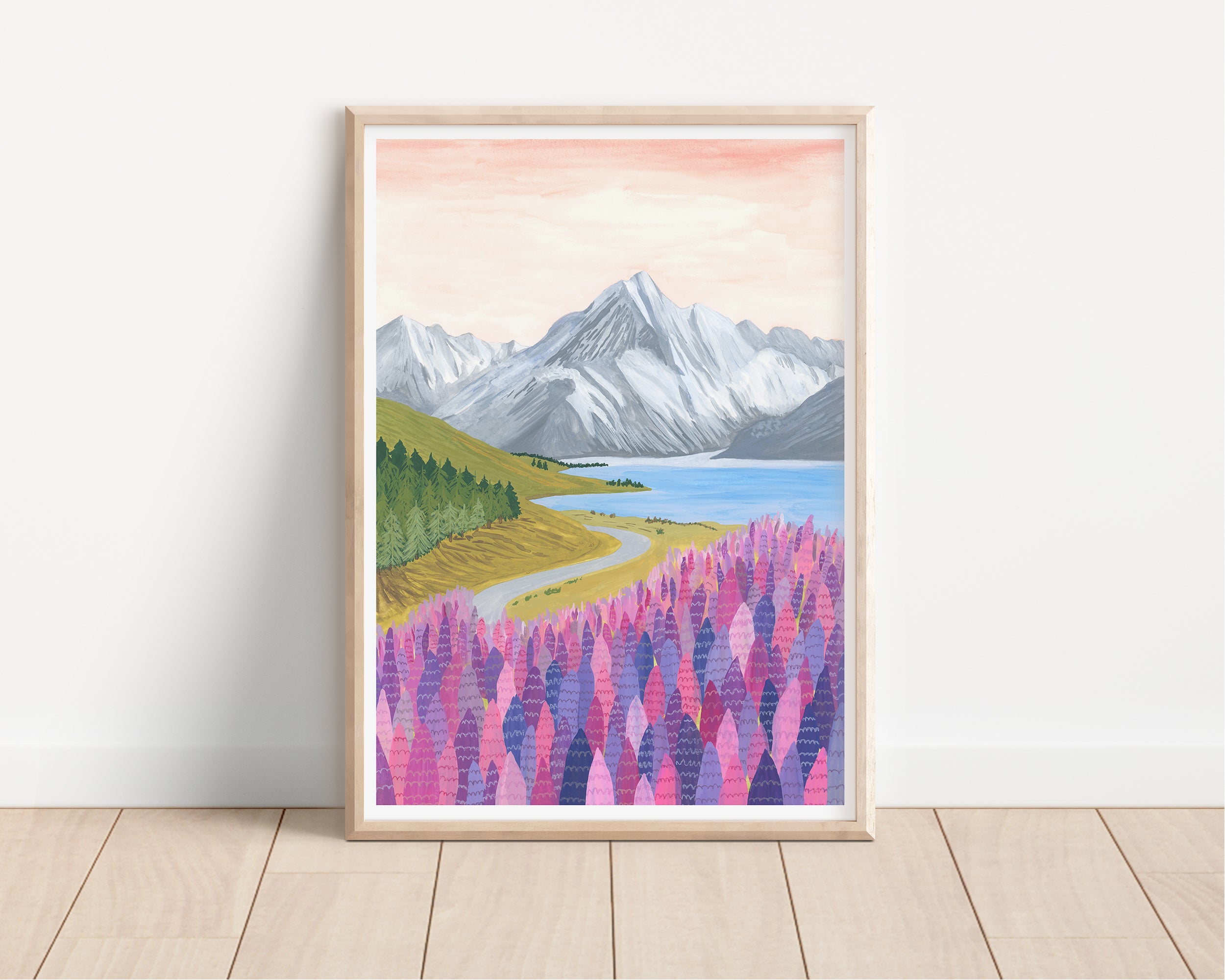 Mount Cook, New Zealand Art Print - Sarah Frances