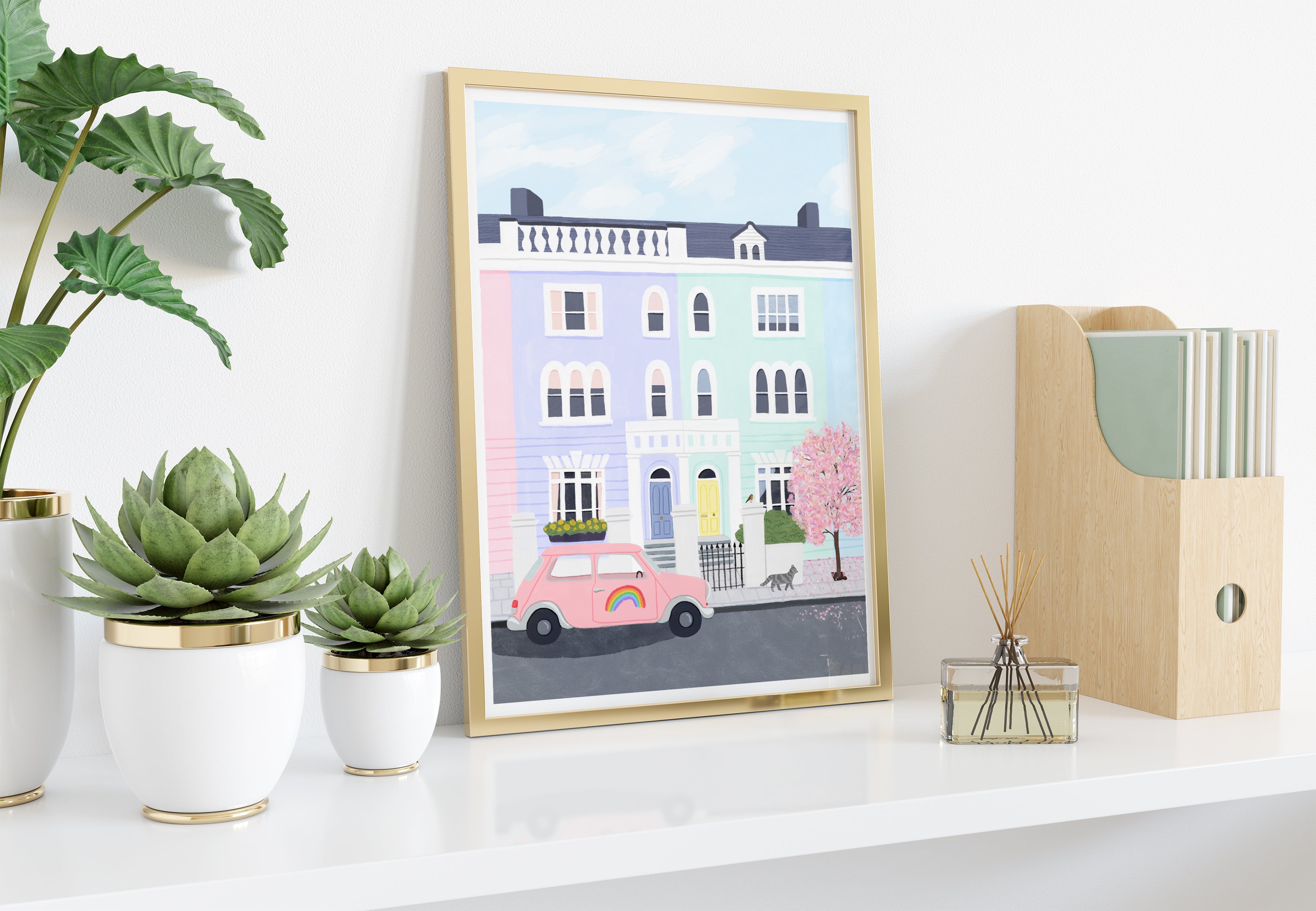 Notting Hill, London Art Print - Sarah Frances