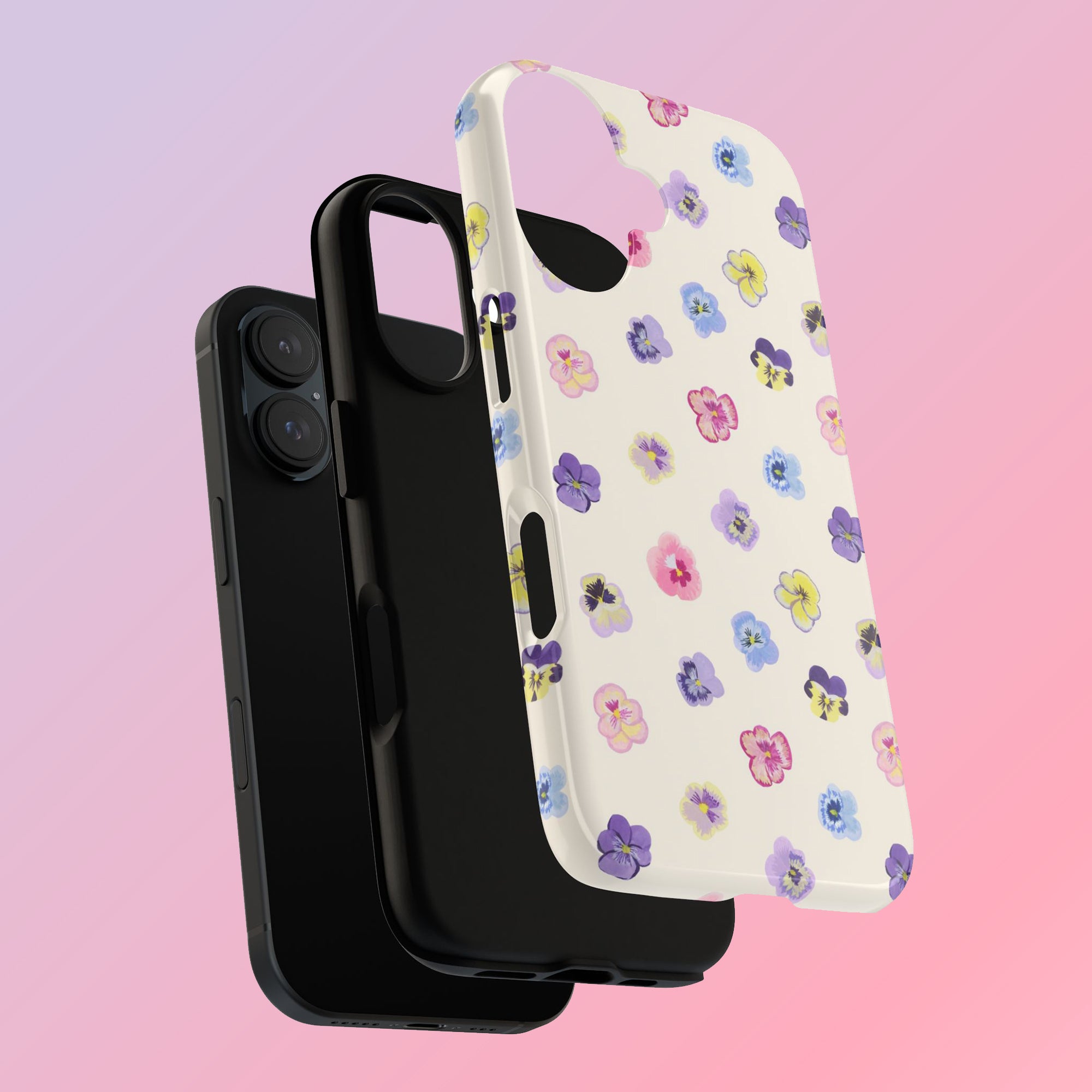 Pansy Flowers Phone Case - Sarah Frances