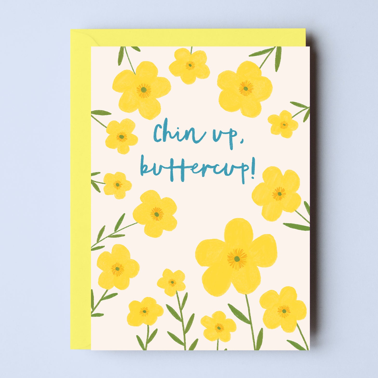 Chin Up Buttercup Greetings Card - Sarah Frances