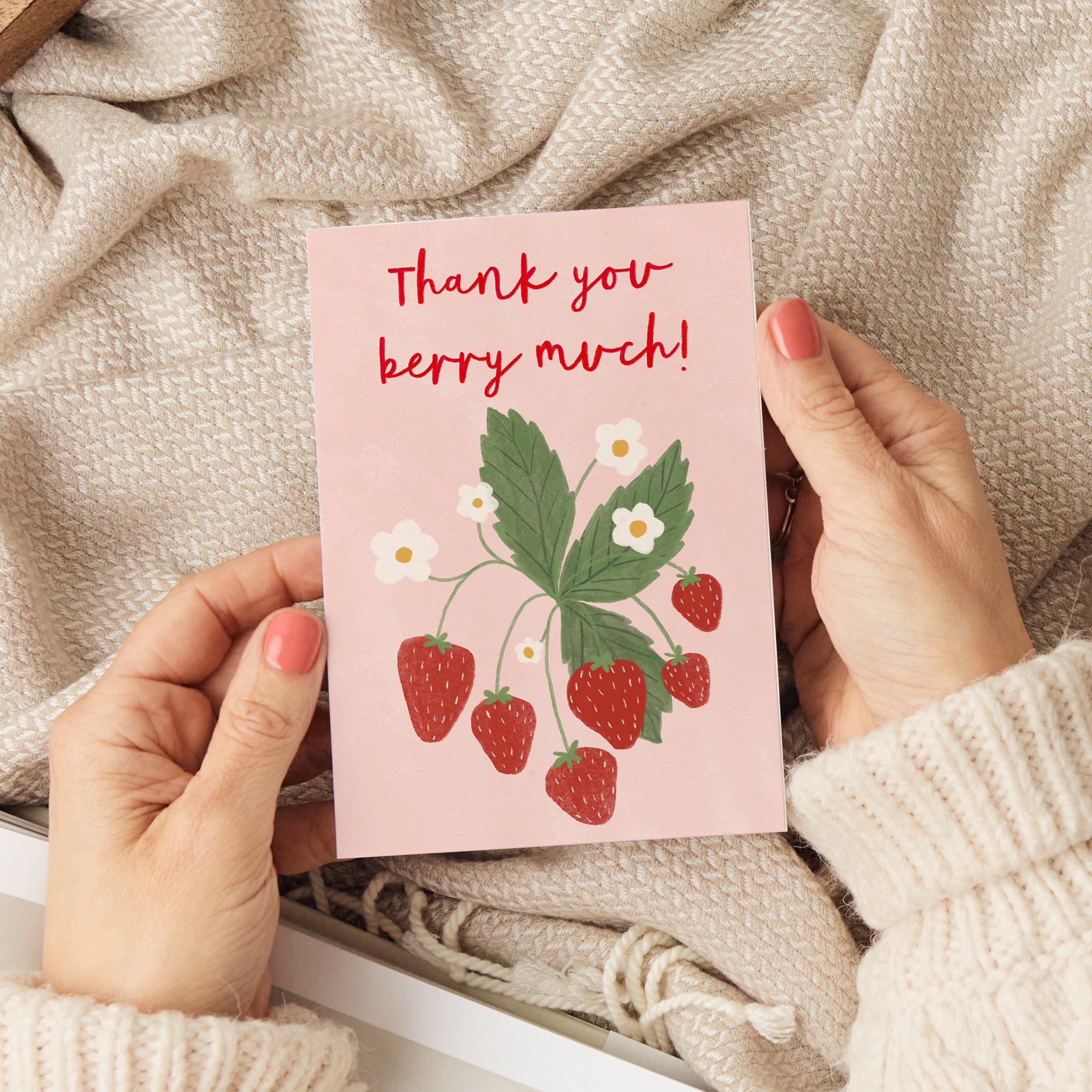 Thank You Berry Much Card - Sarah Frances