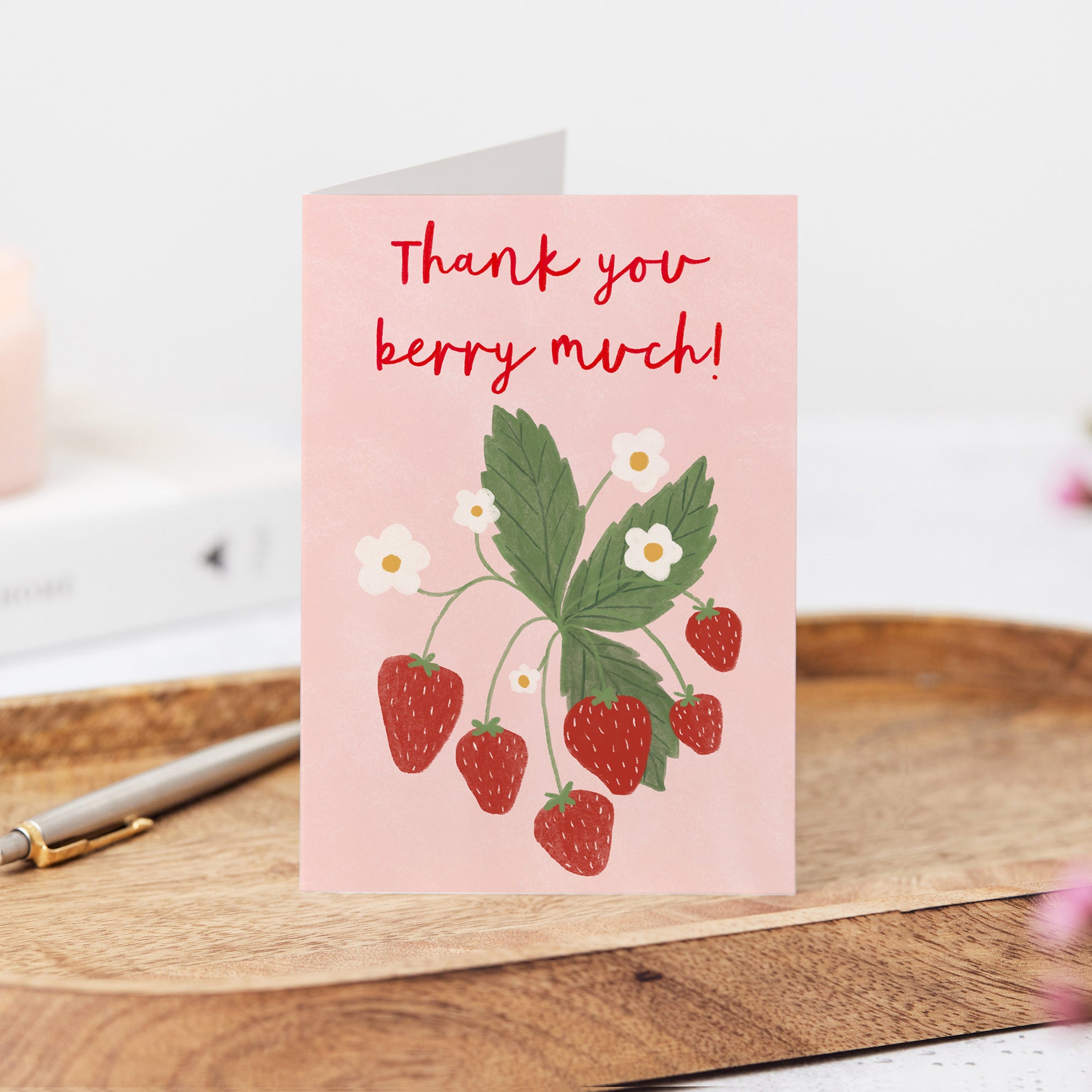 Thank You Berry Much Card - Sarah Frances