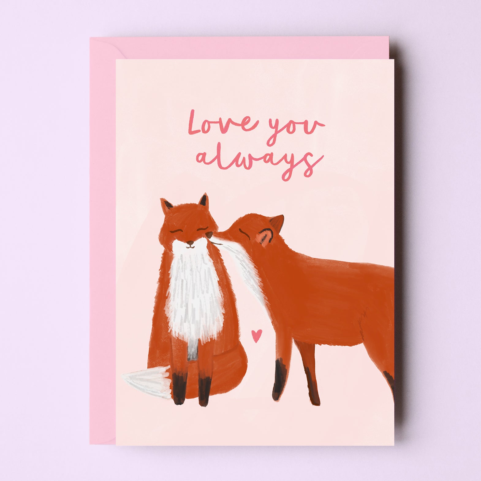 Love You Always - Fox Couple Card - Sarah Frances