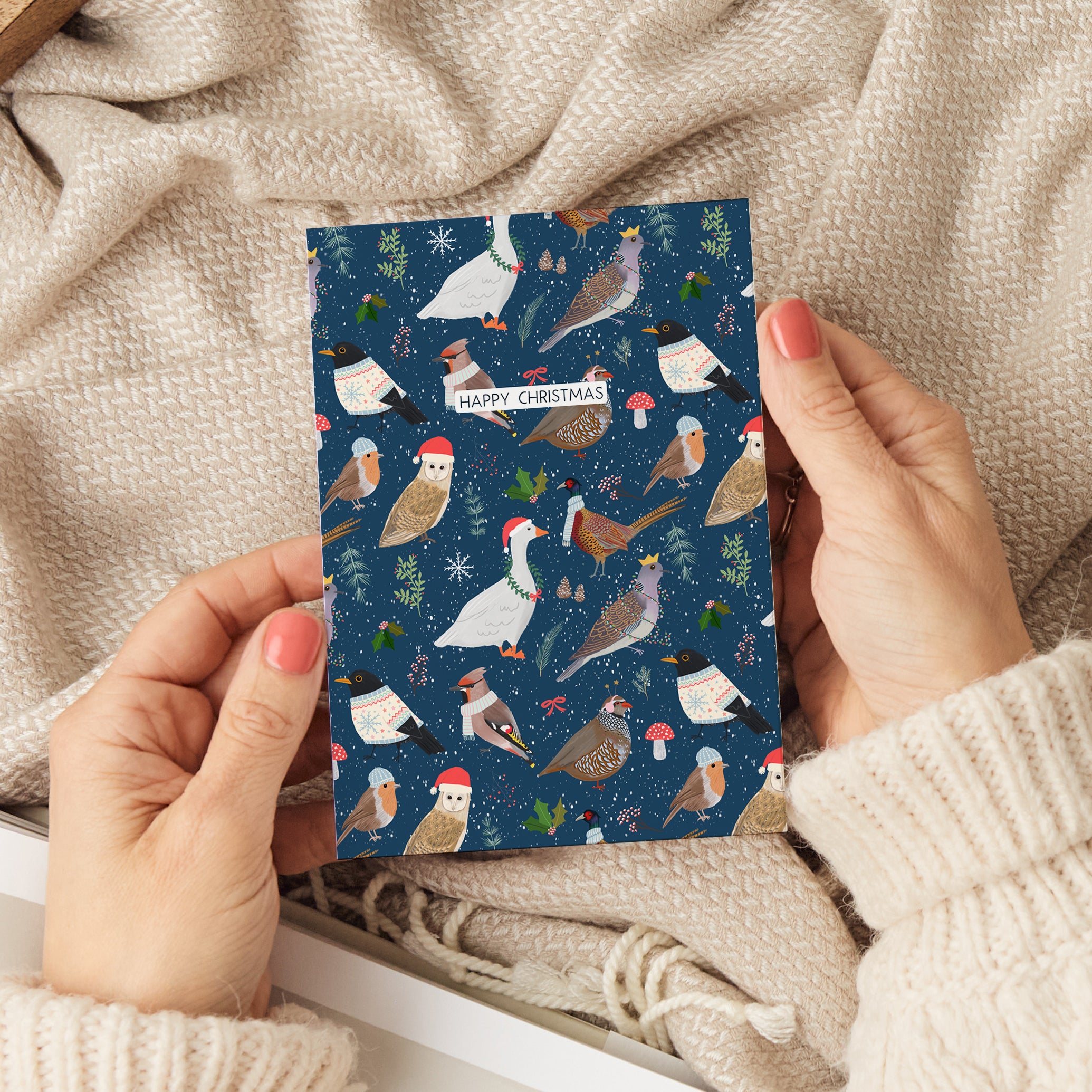 Christmas Birds Card - Sarah Frances