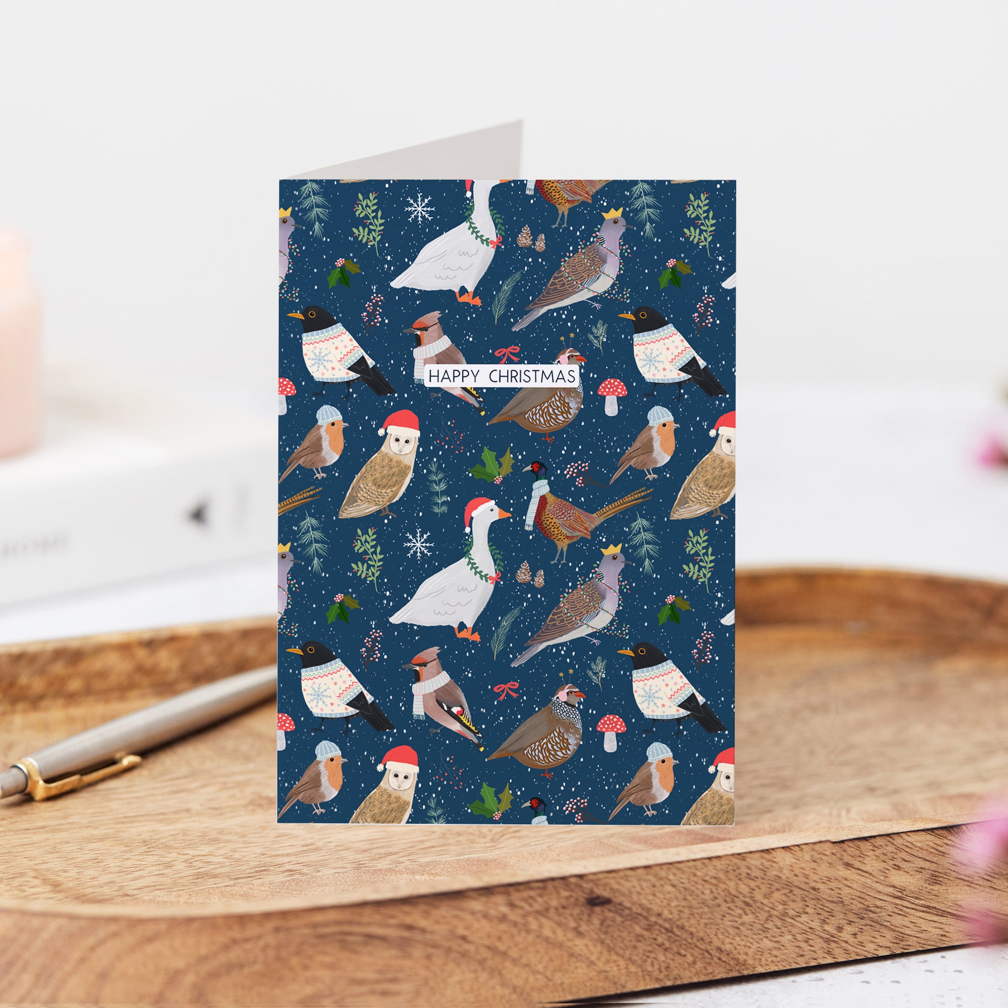 Christmas Birds Card - Sarah Frances