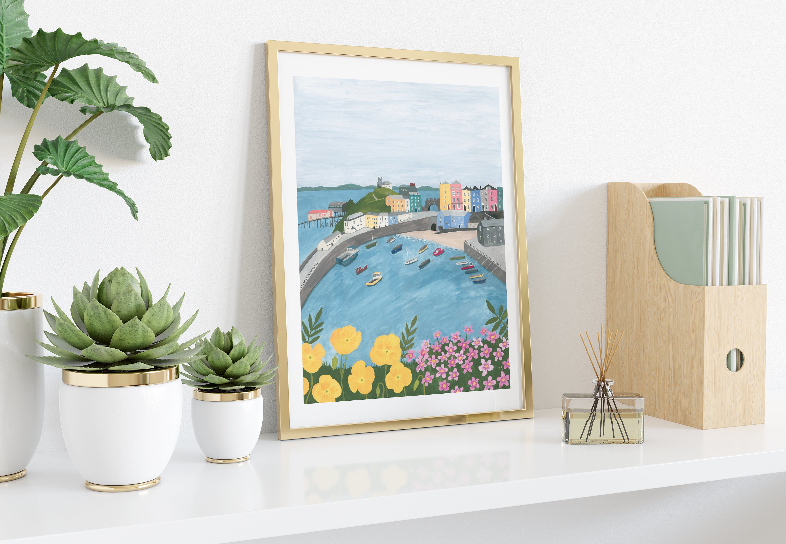 Tenby (Dinbych y Pysgod), Wales Art Print - Sarah Frances