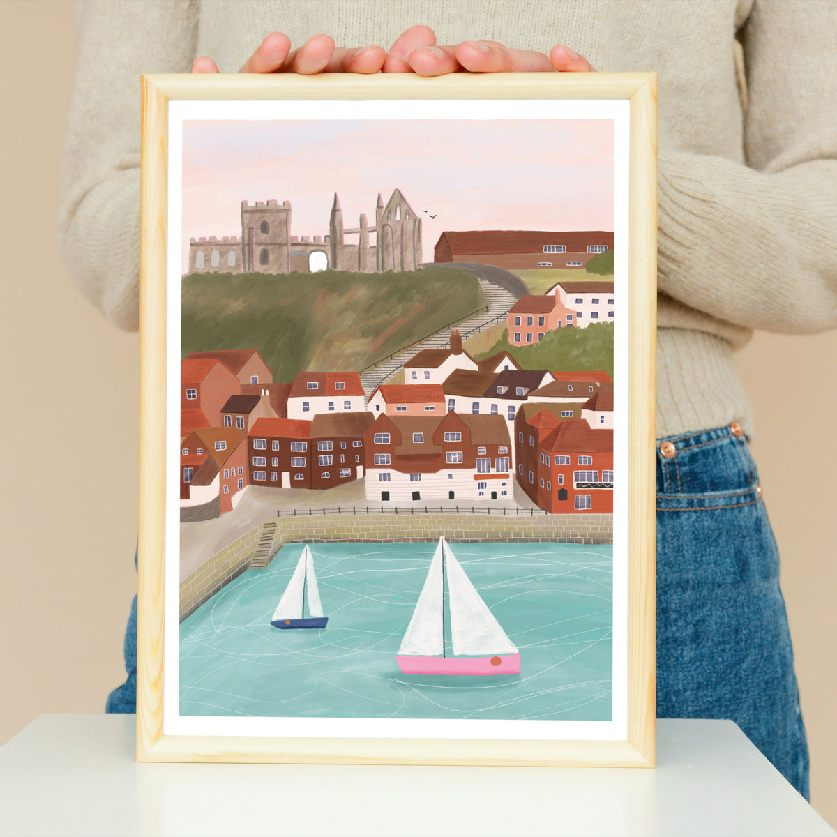 Whitby Illustration Print - Sarah Frances