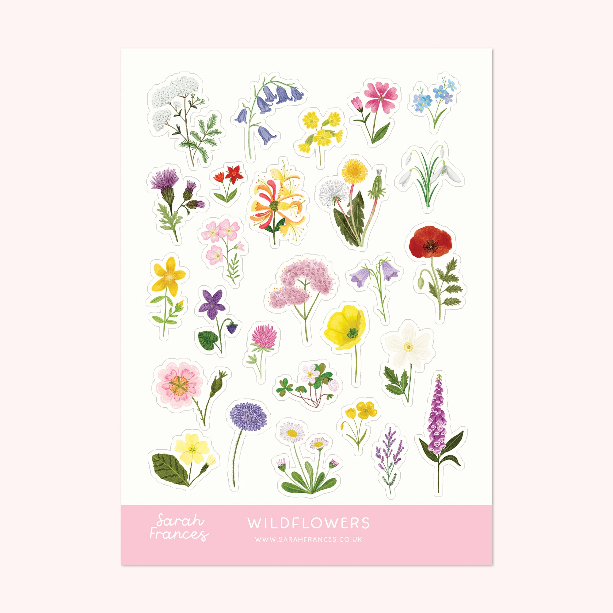 Wildflower Sticker Sheet - Sarah Frances
