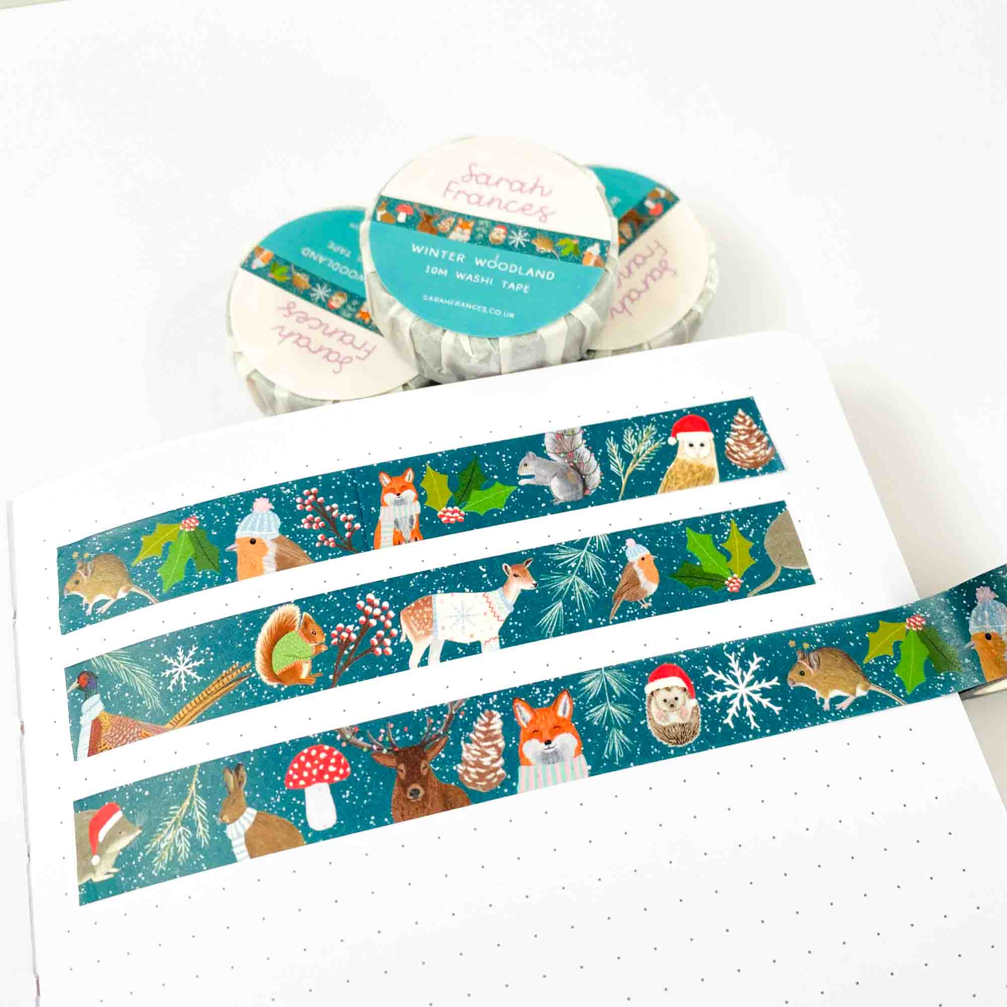 Winter Woodland Animals Washi Tape - Sarah Frances