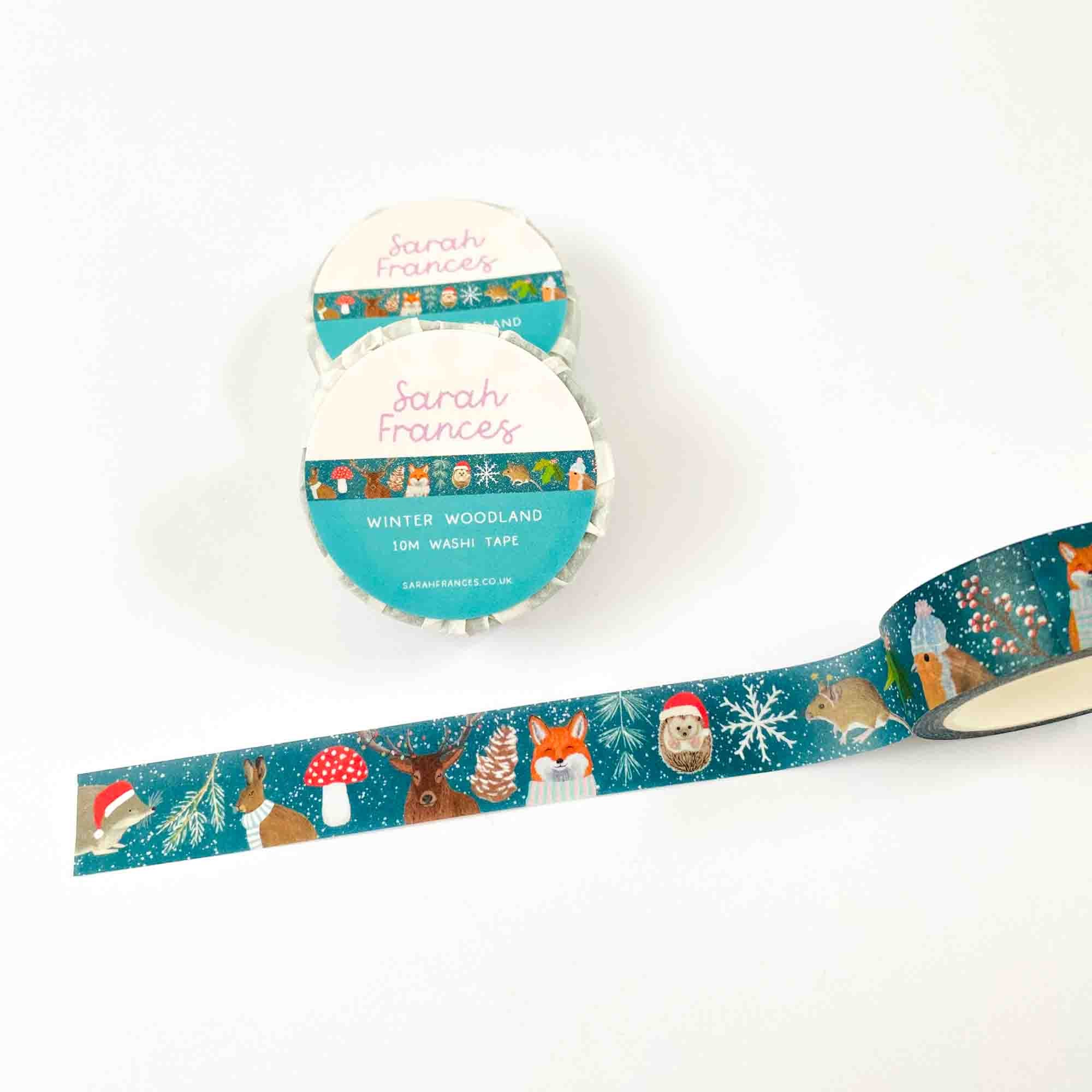 Winter Woodland Animals Washi Tape - Sarah Frances
